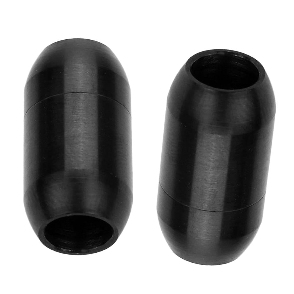 2pcs Column Magnetic Clasp Cord End Cap Bracelet Necklace Jewelry 8mm