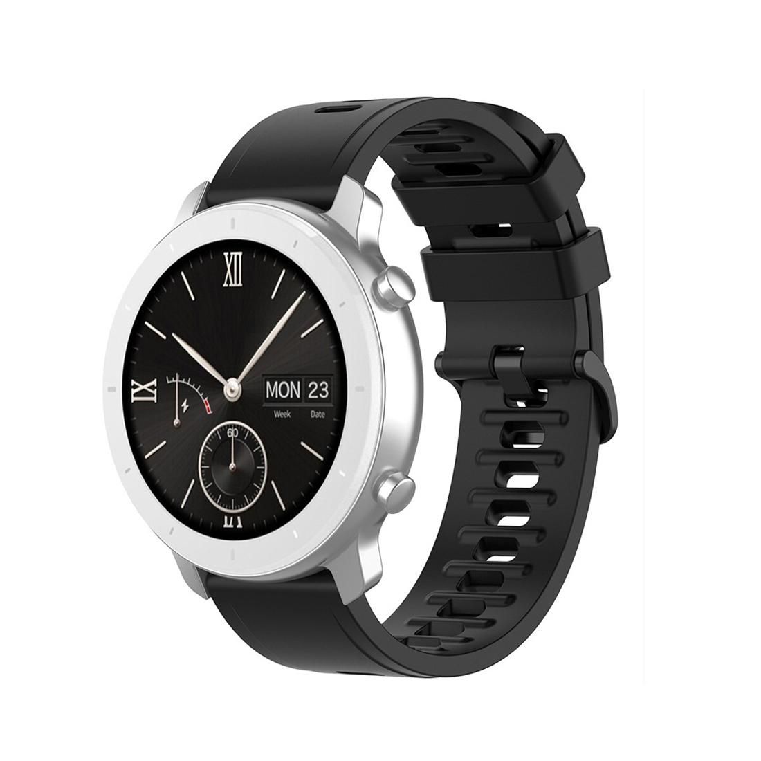 For Amazfit GTR Silicone Smart Watch Replacement Strap Wristband, Size:20mm (Black)