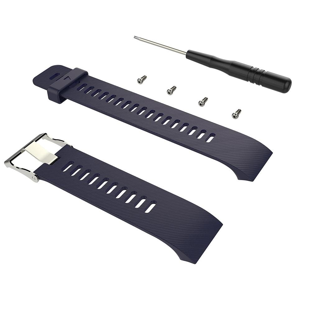 For Garmin Forerunner 30 / 35 Silicone Replacement Wrist Strap Watchband (Purple)
