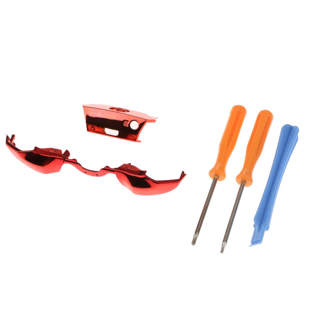 LB RB Bumper Trigger Buttons + Screwdriver Kit For Microsoft Xbox One Red