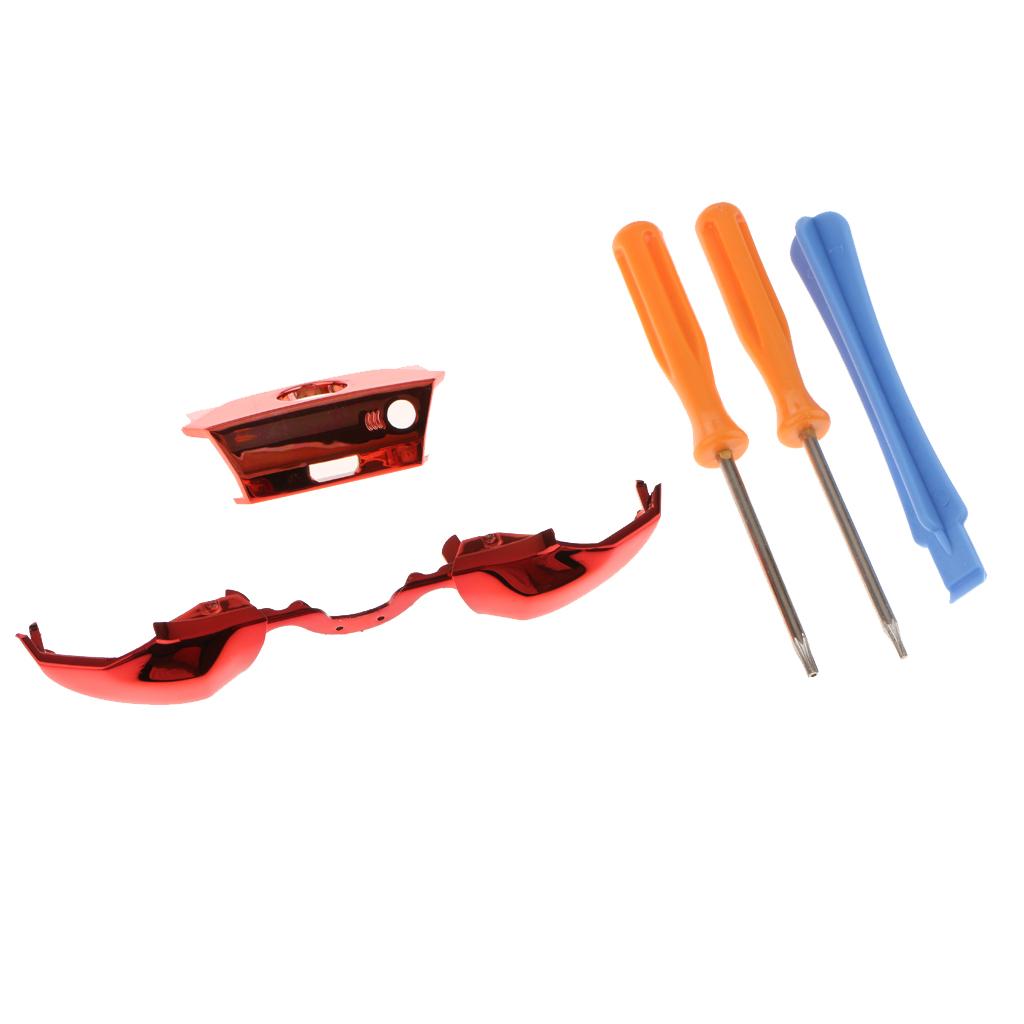 LB RB Bumper Trigger Buttons + Screwdriver Kit For Microsoft Xbox One Red