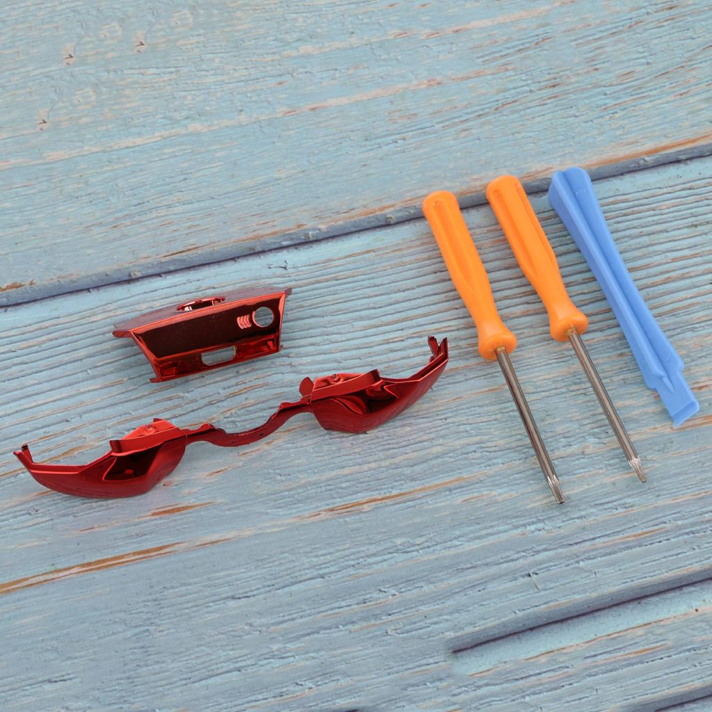 LB RB Bumper Trigger Buttons + Screwdriver Kit For Microsoft Xbox One Red