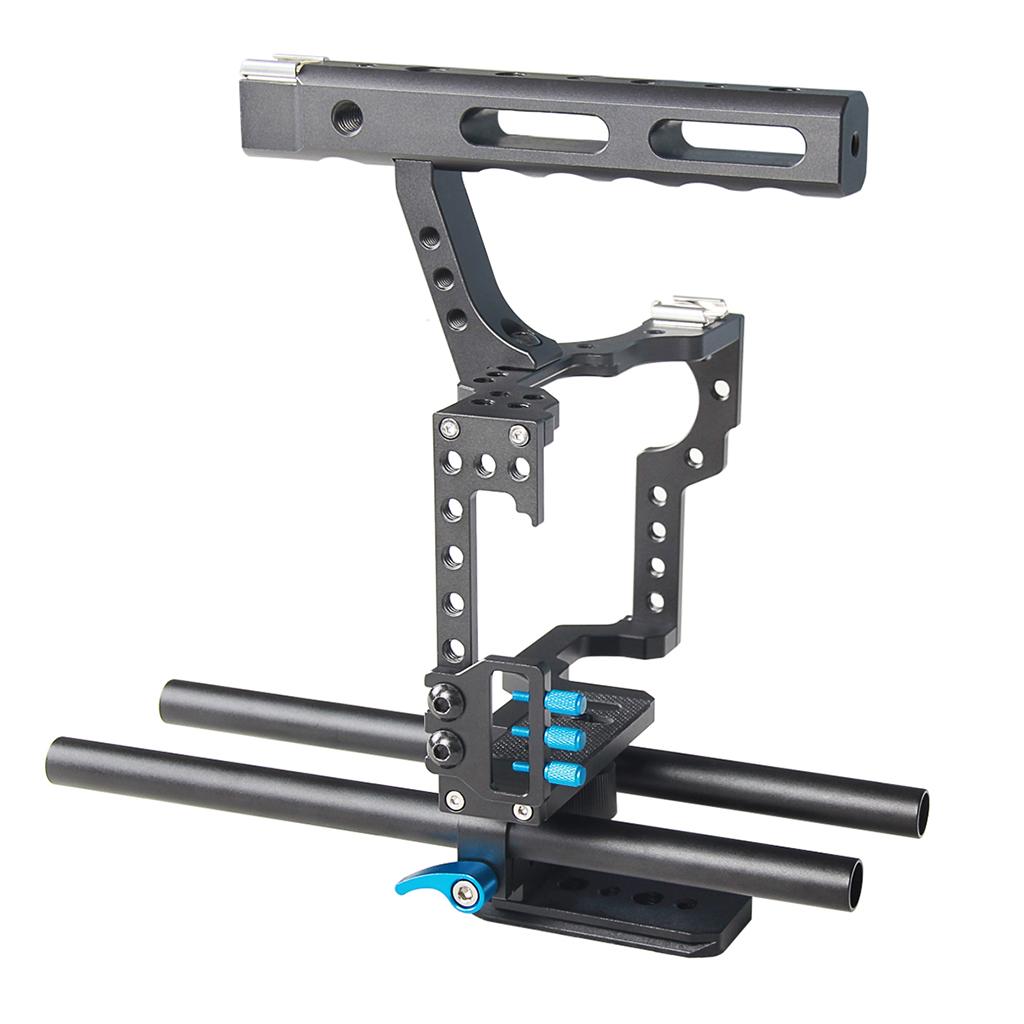 DSLR Camera Video Cage Stabilizer+Follow Focus+Matte Box For Sony A7 A7R #1