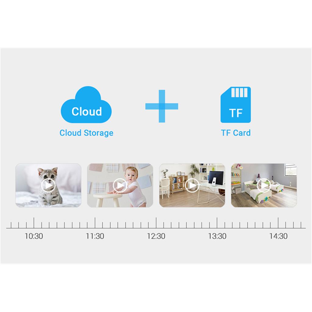 Wireles Wifi IP Night Vision Camera Two Way Audio Motion  64GB TF Card