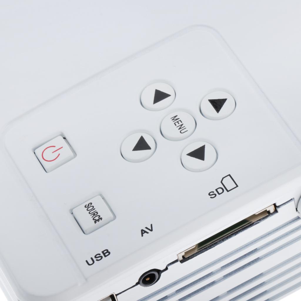 H80 Portable 640x480 Pixels Support Full HD 1080P US Home Theater Projector