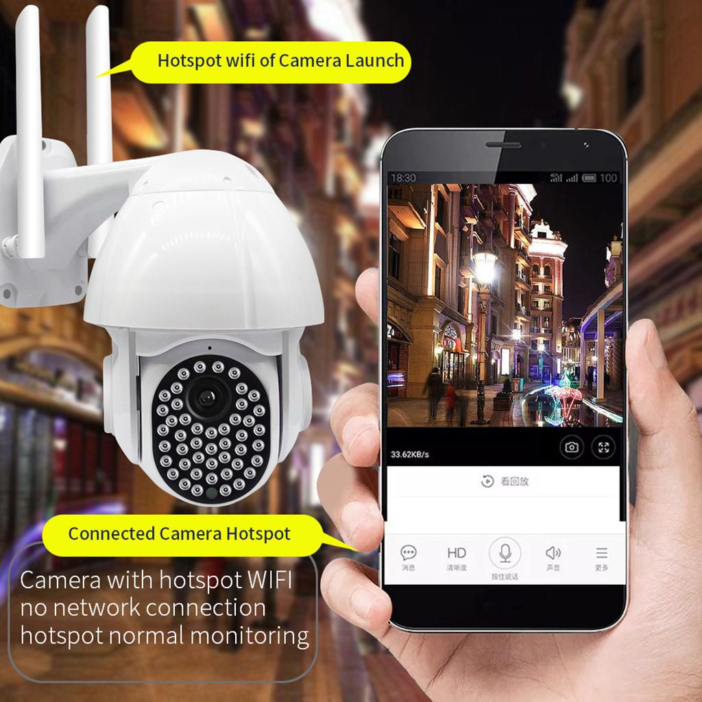 1080P WIFI IP HD Camera Wireless PTZ Smart Home Security IR Cam AU Plug