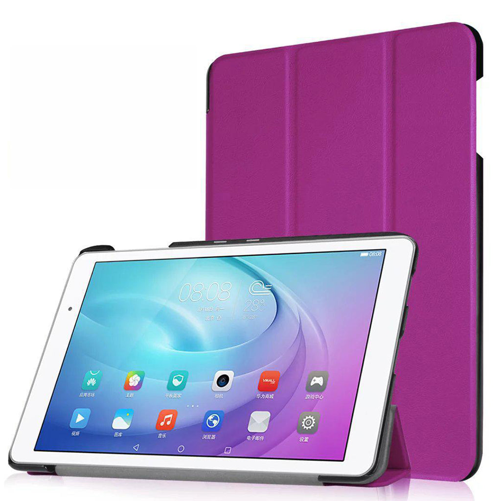 Smart Case Stand Cover Protector For Huawei MediaPad M5 lite 8.0 Purple