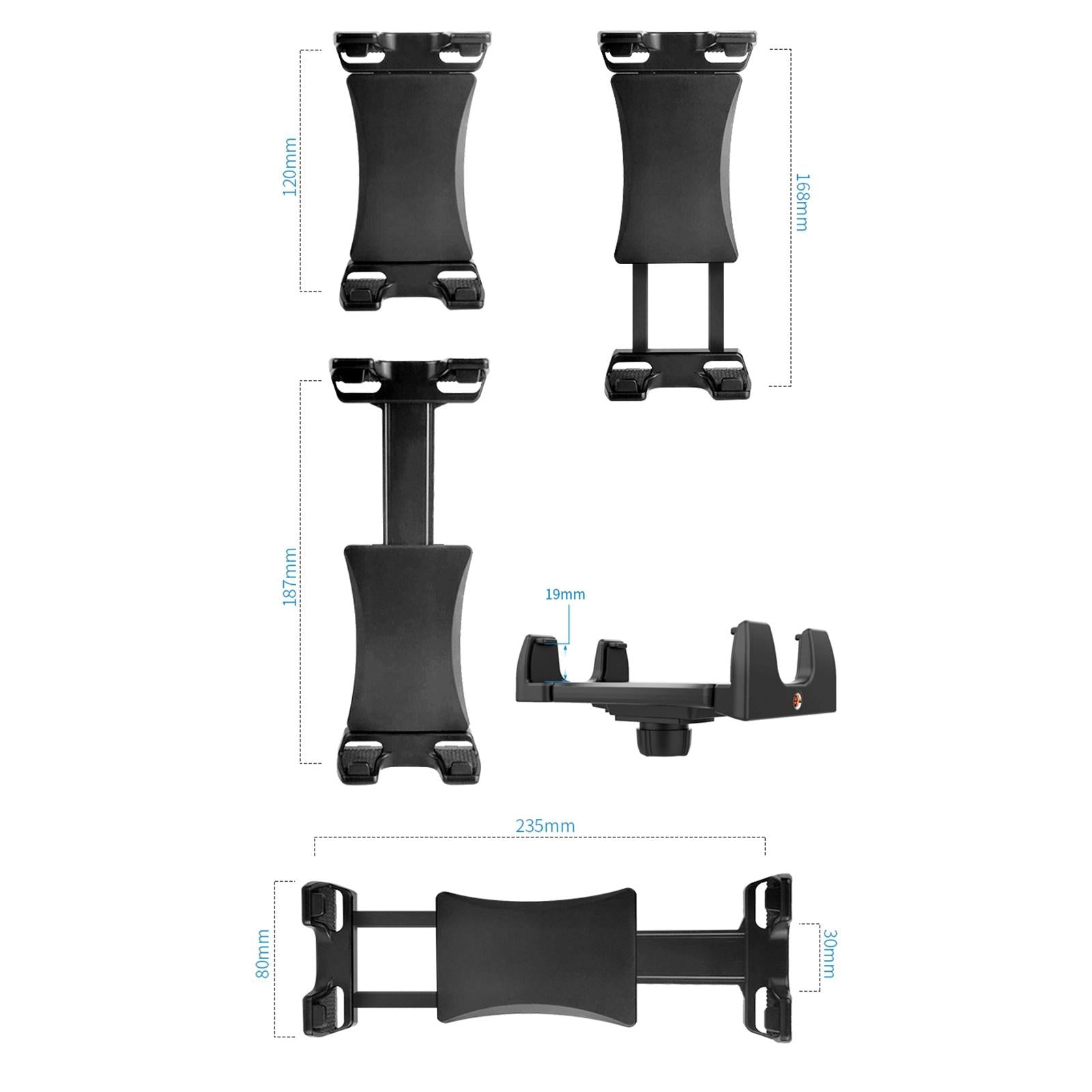 Sturdy Tablet Phone Tripod Monopod Clamp for iPad Tablet Cell Phone More
