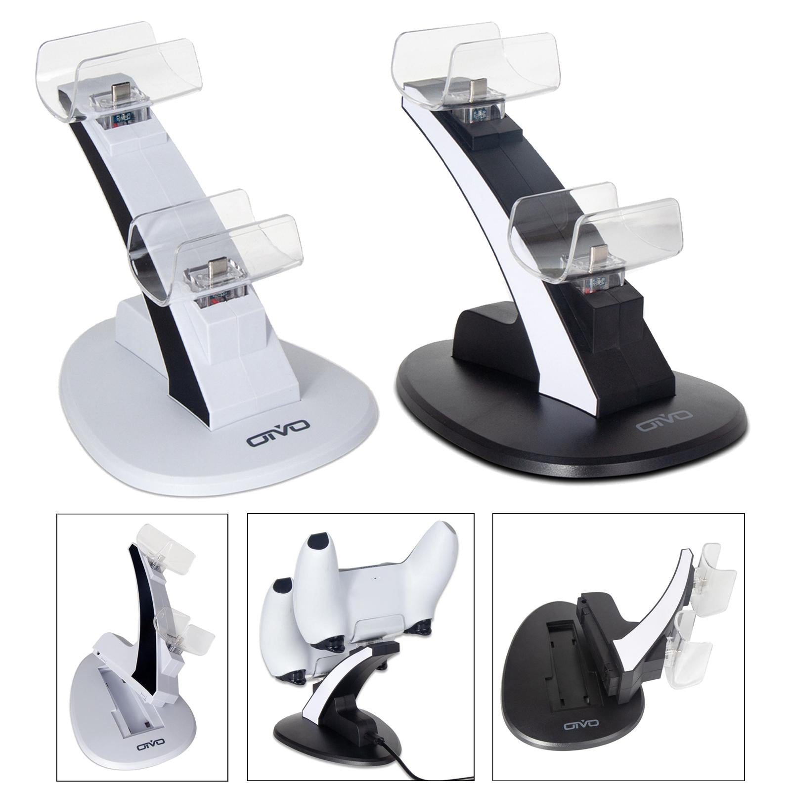 Fast Charging Charging Station Charger Dock Dual for PS5 White