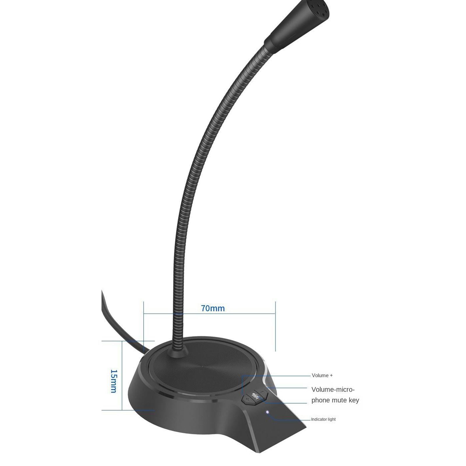 USB Microphone Computer Mic for Desktop Laptop Notebook Voice Chat Record