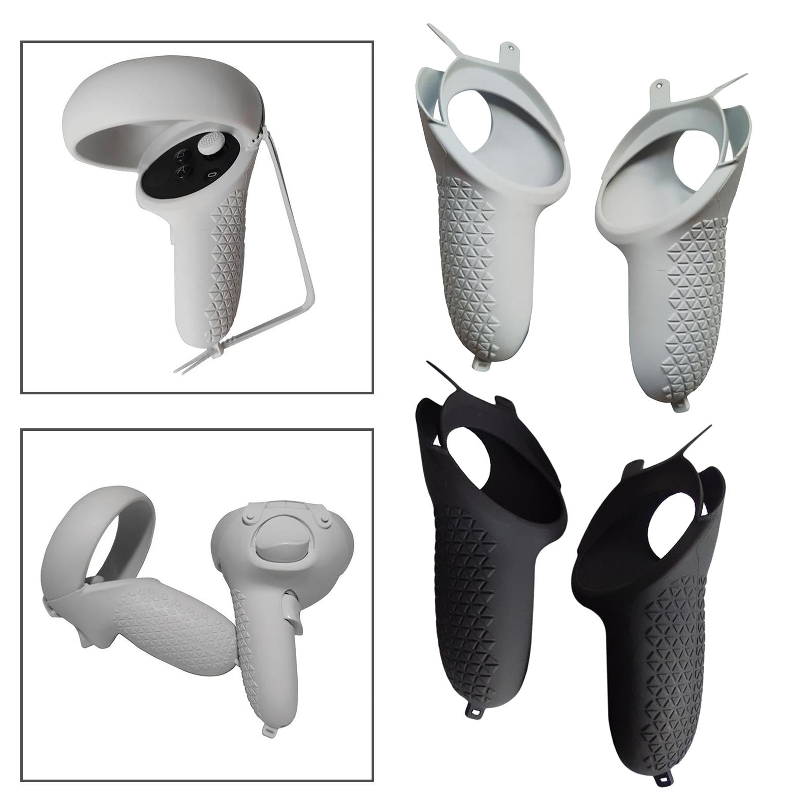 Touch Controller Silicone Handle Grip Cover for Oculus Quest 2  white