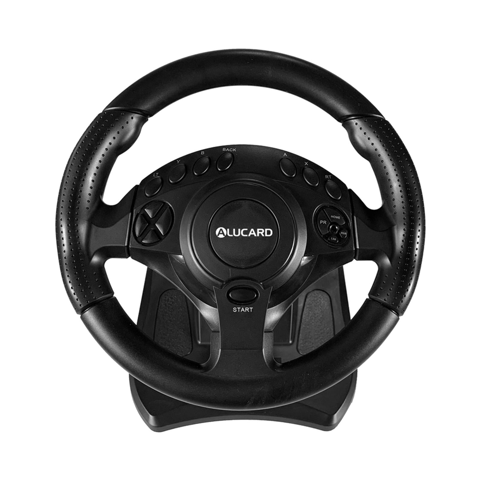 Racing Game Steering Wheel Pedals Kit Driving Simulator for Xbox One/360 PC