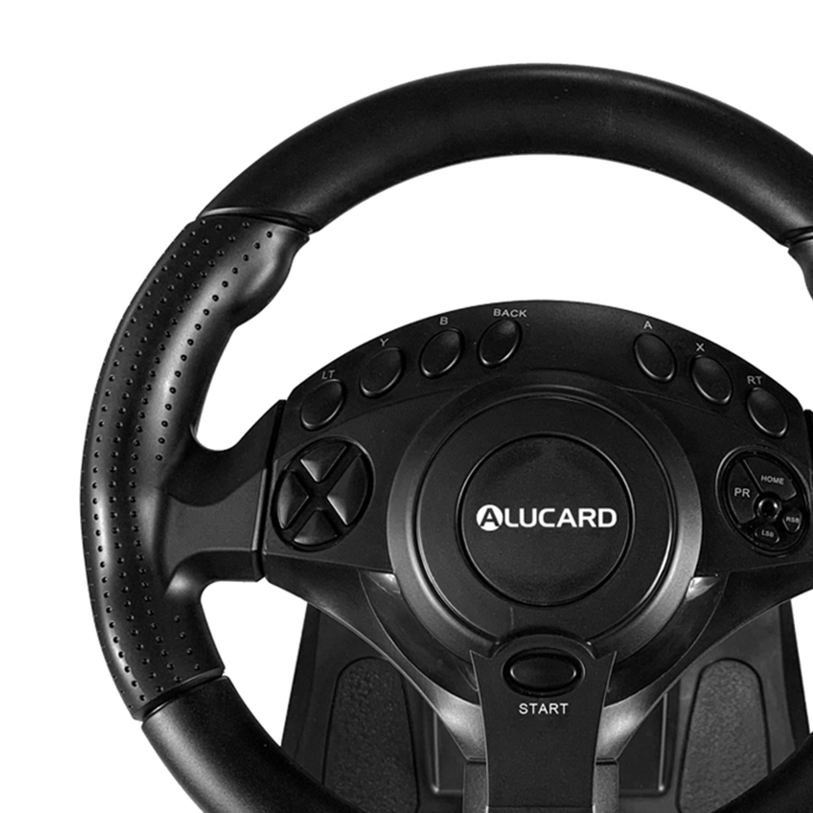 Racing Game Steering Wheel Pedals Kit Driving Simulator for Xbox One/360 PC