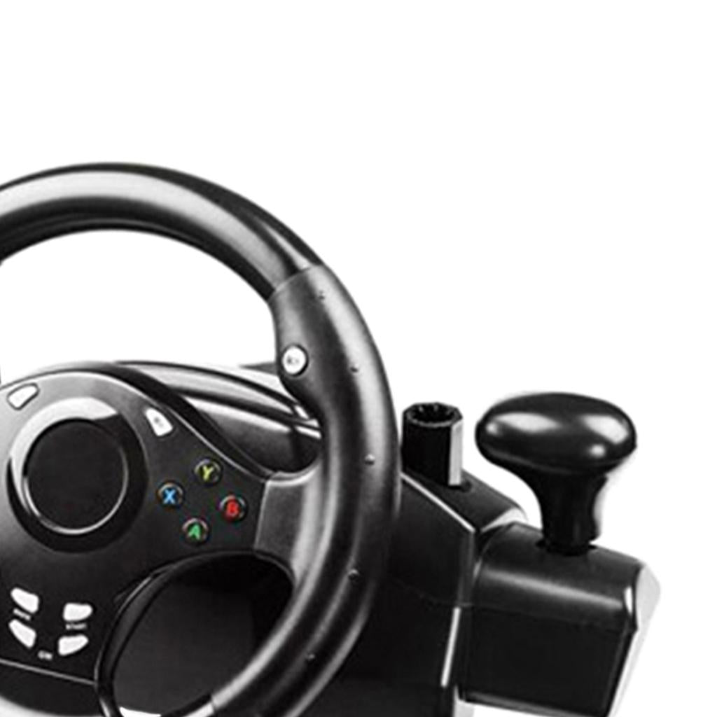 USB Gaming Steering Wheel Controller with Pedals Gear Set Controller for PS3