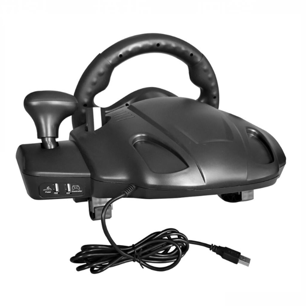 USB Gaming Steering Wheel Controller with Pedals Gear Set Controller for PS3