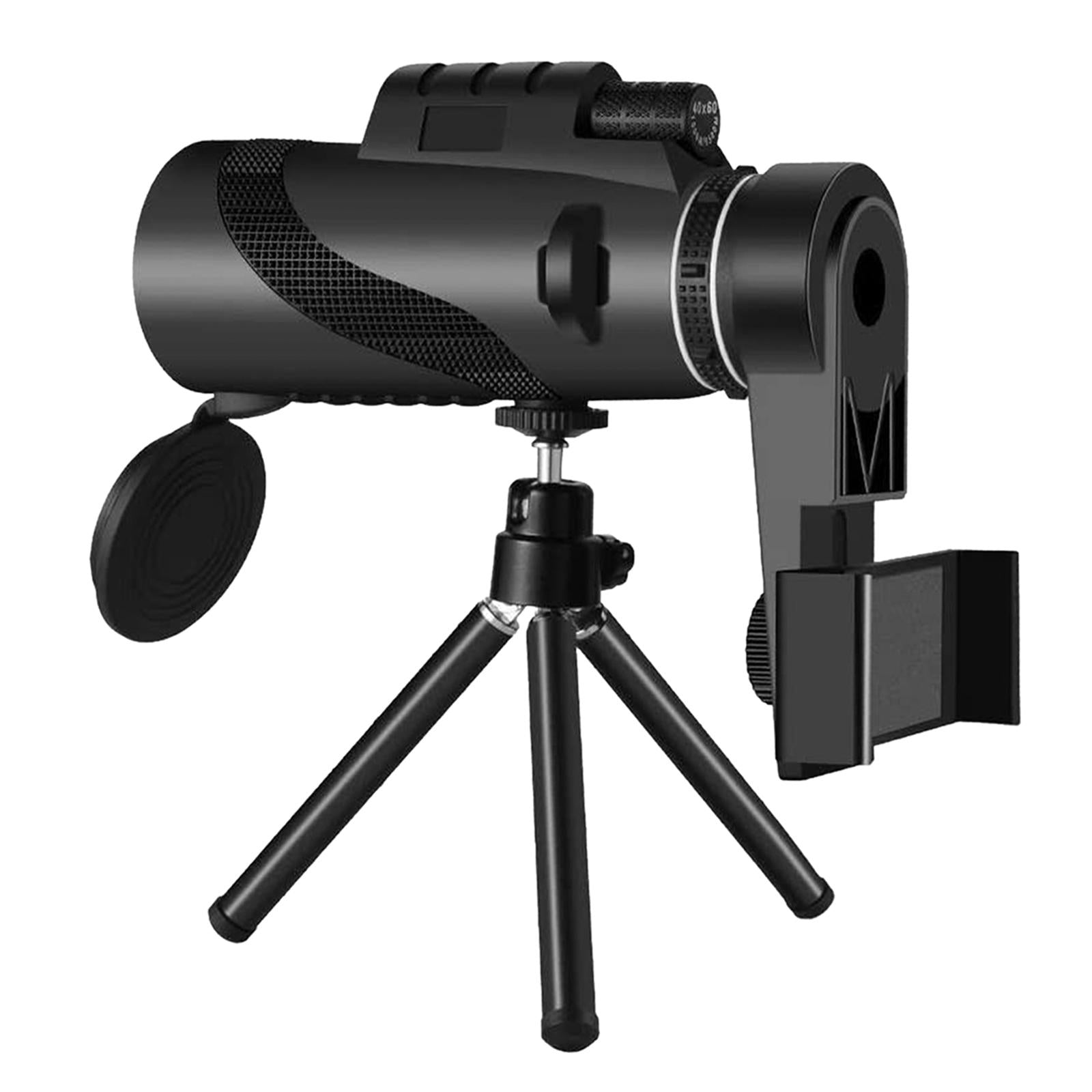 Shockproof Monoculars Telescope 40x60 HD with Tripod Adapter Low Light