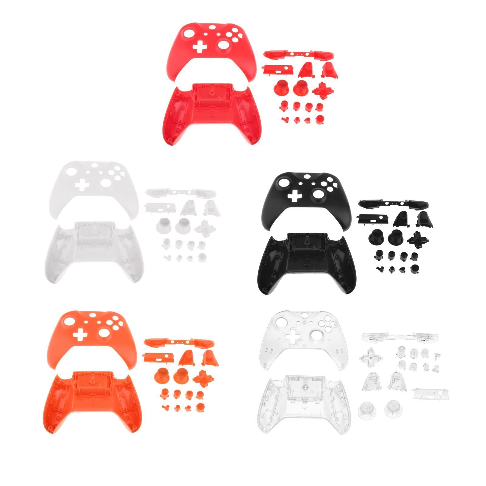 ABS Housing Shell Case Cover Mod w/Buttons for Xbox One S Slim White