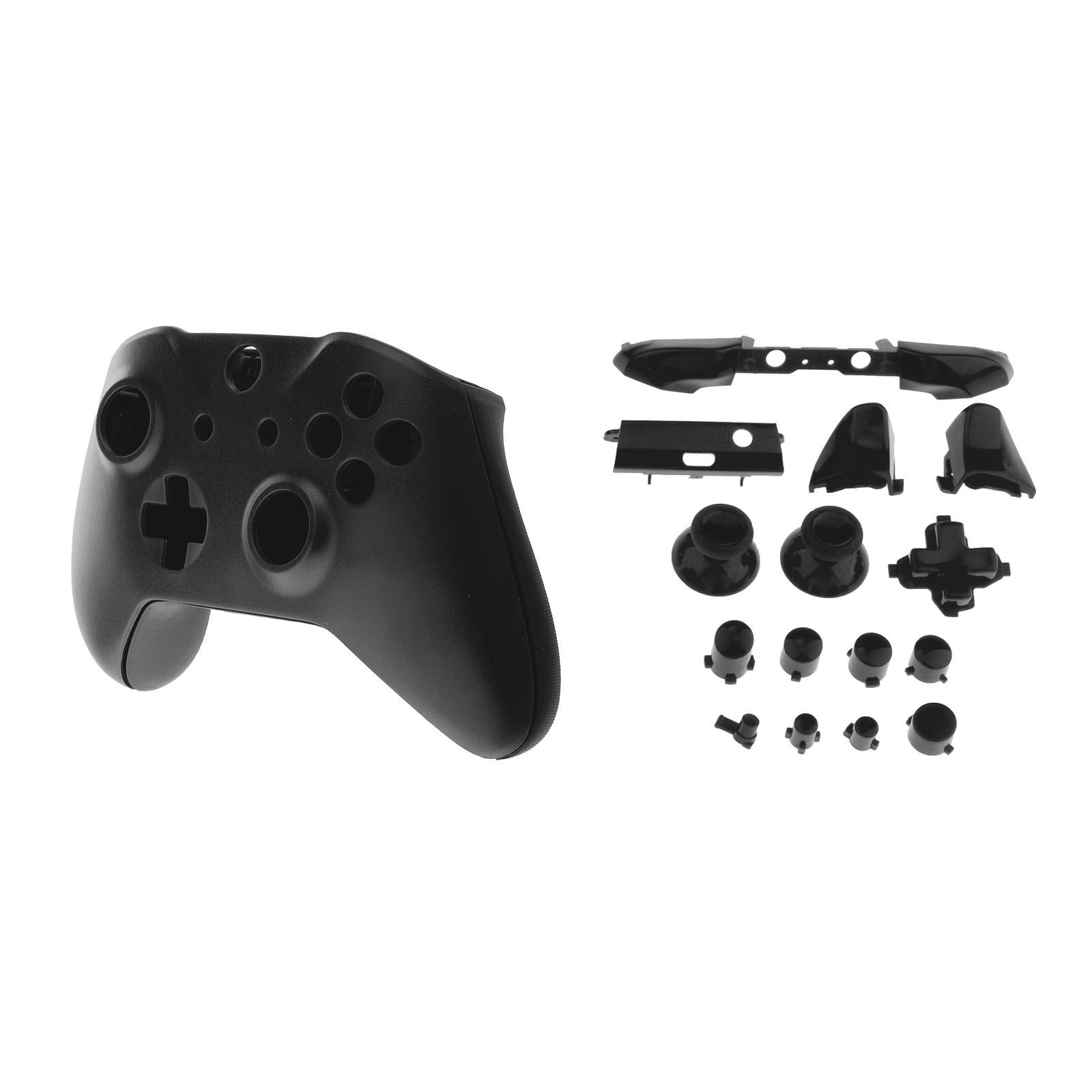 ABS Housing Shell Case Cover Mod w/Buttons for Xbox One S Slim Black