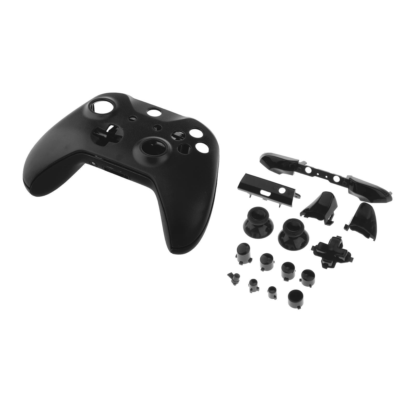 ABS Housing Shell Case Cover Mod w/Buttons for Xbox One S Slim Black