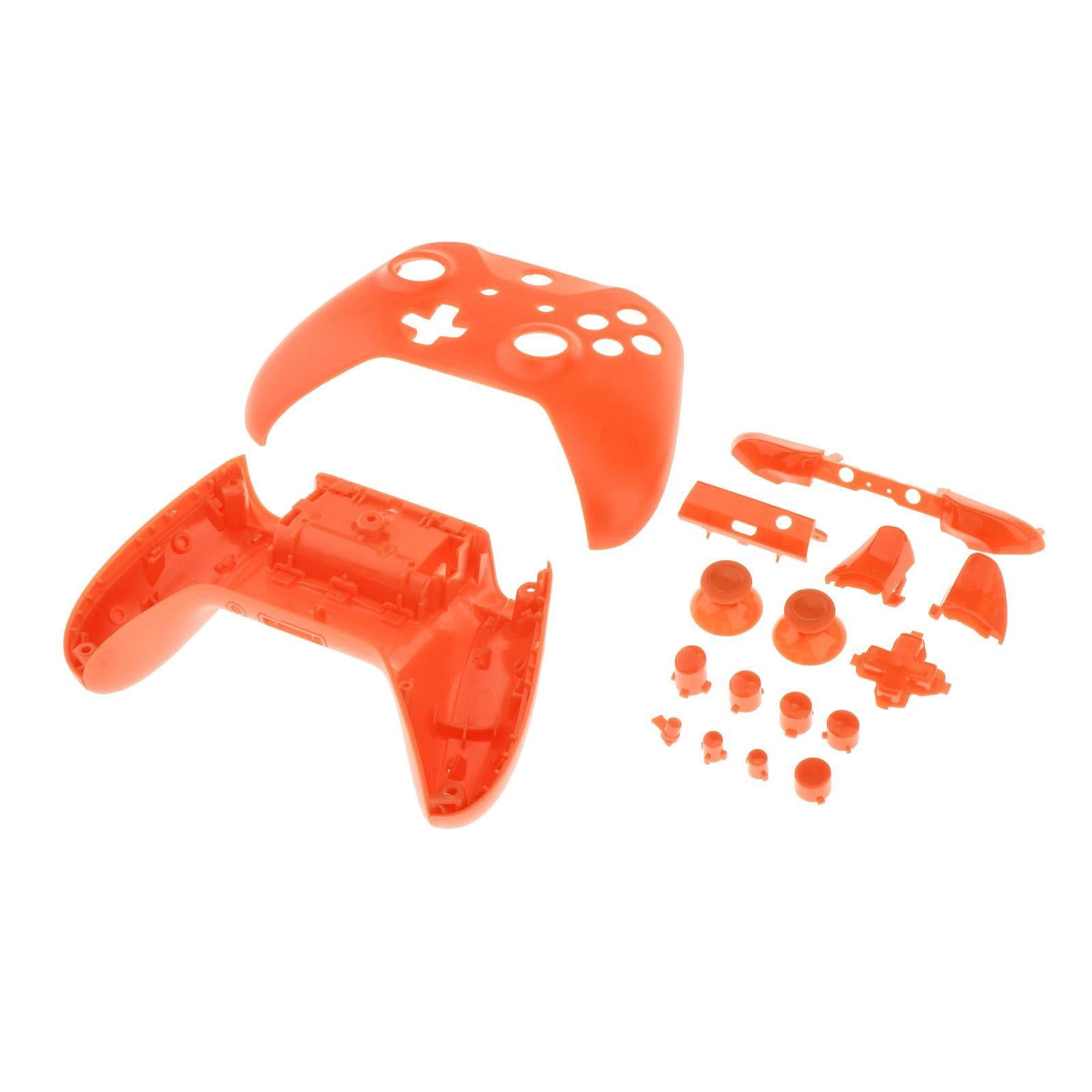 ABS Housing Shell Case Cover Mod w/Buttons for Xbox One S Slim Orange