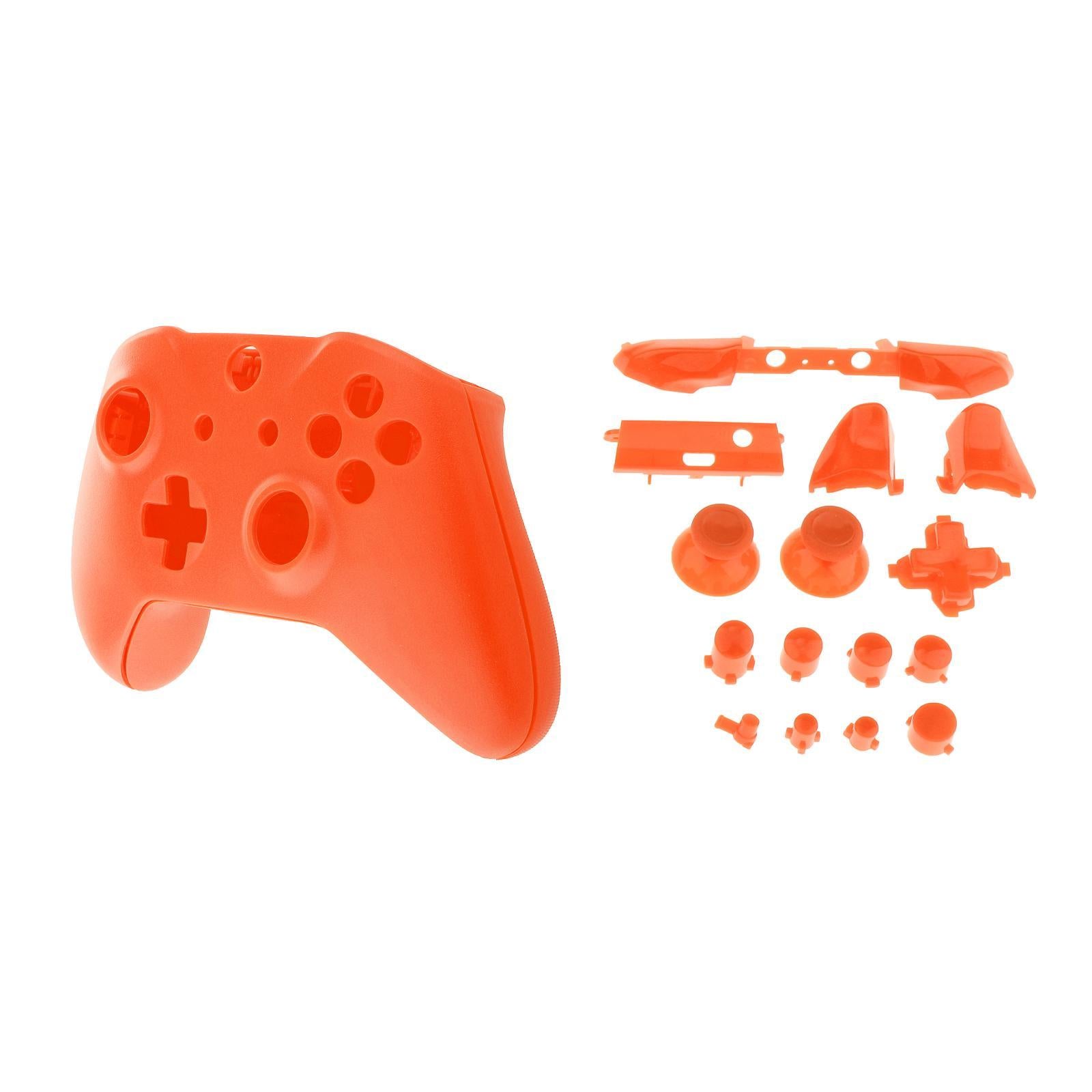 ABS Housing Shell Case Cover Mod w/Buttons for Xbox One S Slim Orange