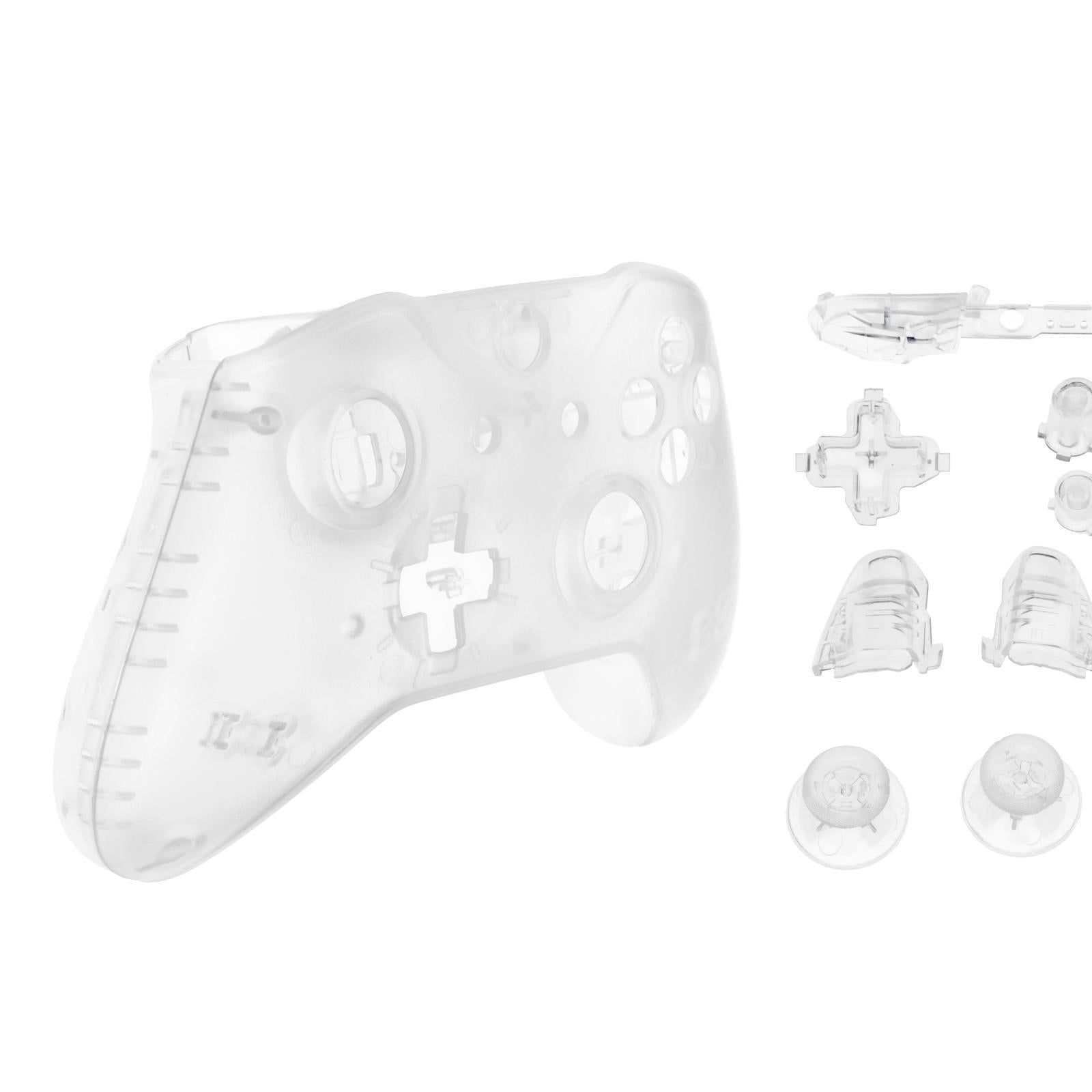ABS Housing Shell Case Cover Mod w/Buttons for Xbox One S Slim Transparency
