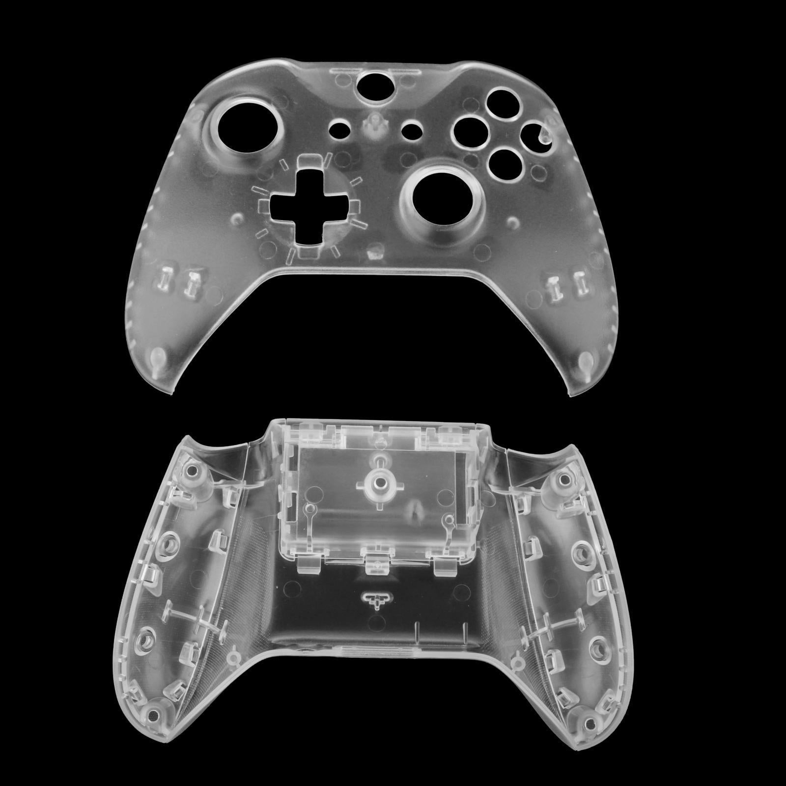 ABS Housing Shell Case Cover Mod w/Buttons for Xbox One S Slim Transparency