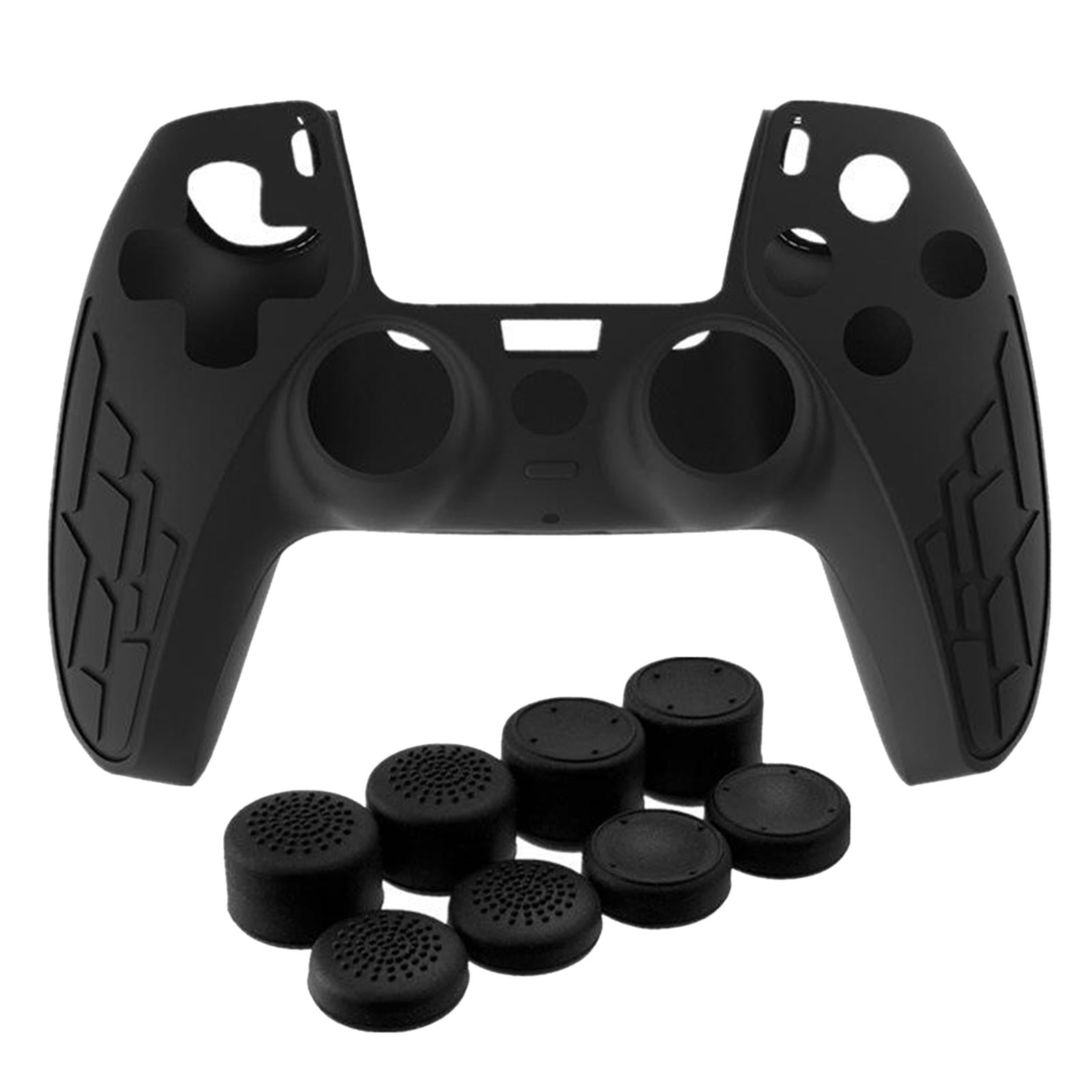 Anti-Slip Silicone Sleeve Case Skin Covers for PS5 Controller Black