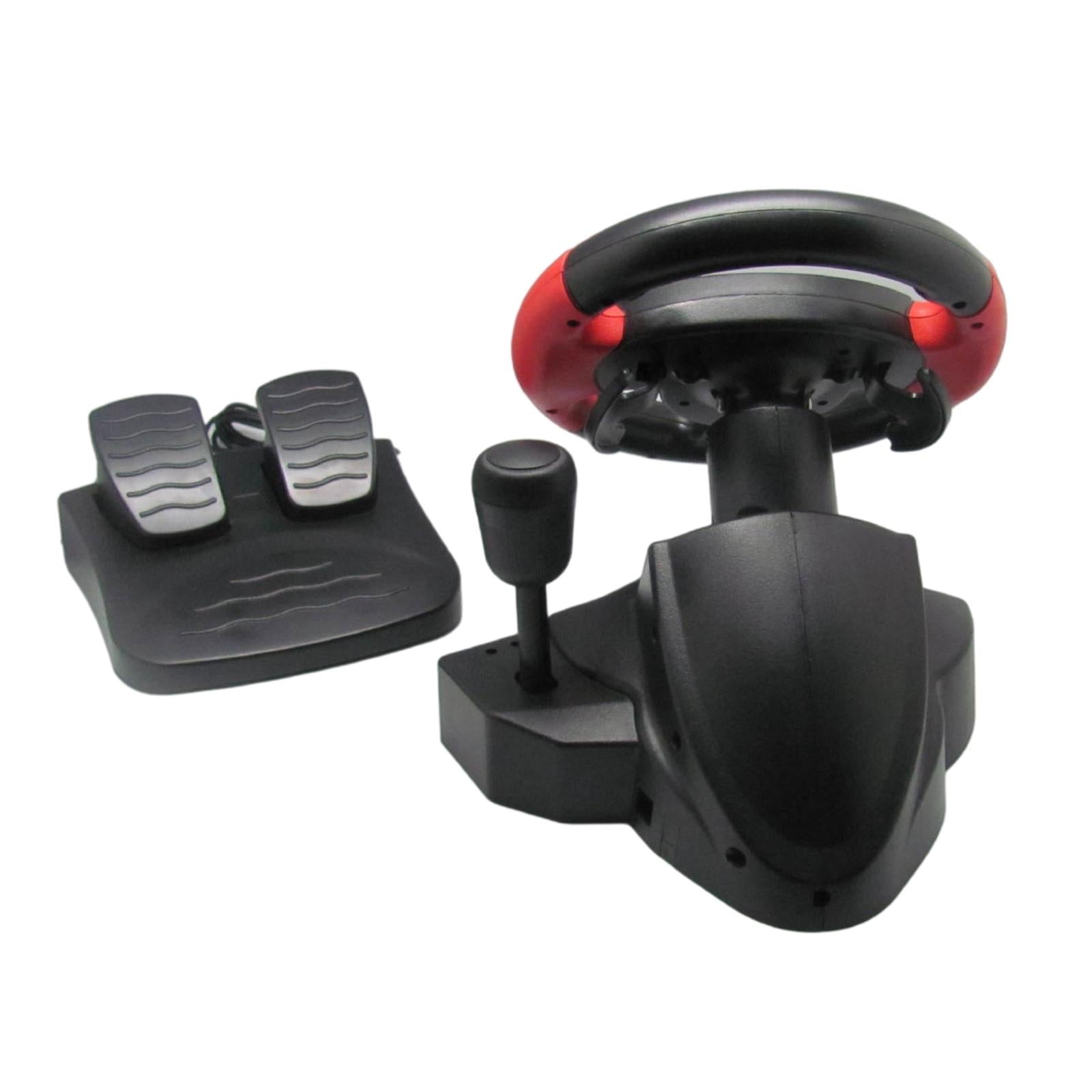 Gaming Racing Simulator Vibration PC Steering Wheel & Pedal For PS3/PS2