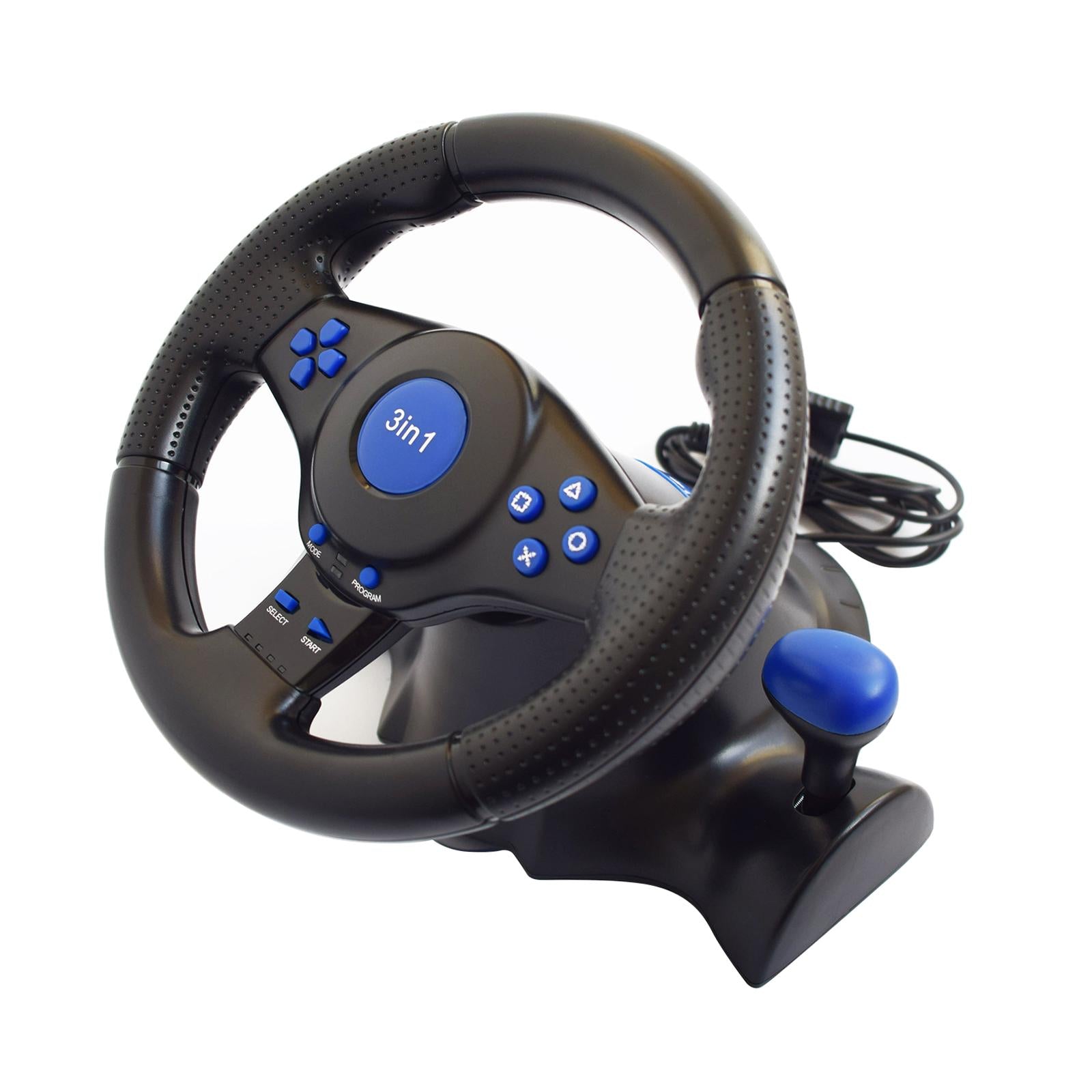 Simulator Racing Steering Wheel Kit fits for PS3 PS2 PC Steering Wheel