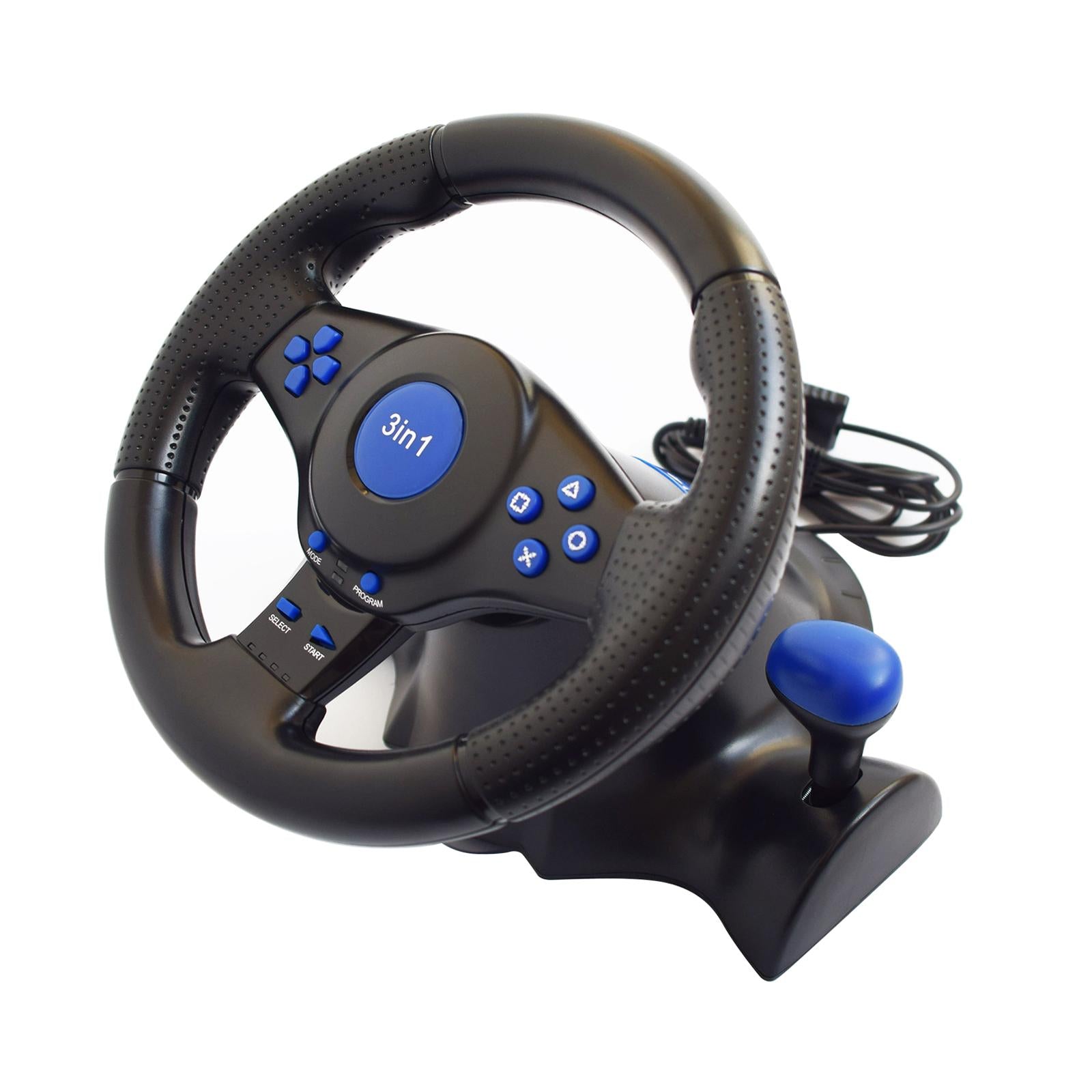 Simulator Racing Steering Wheel Kit fits for PS3 PS2 PC Steering Wheel