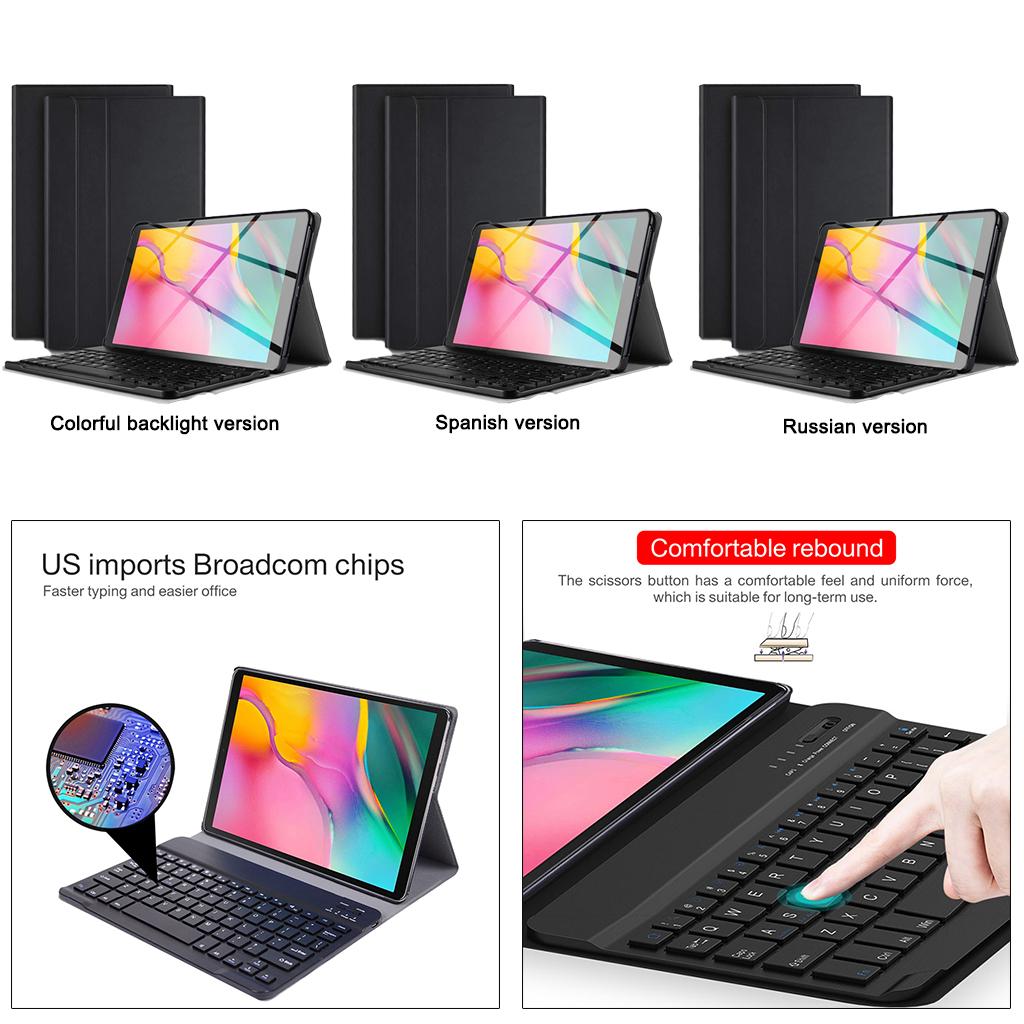 Case for Samsung Galaxy Tab A 10.1 Slim with Backlit Keyboard English"