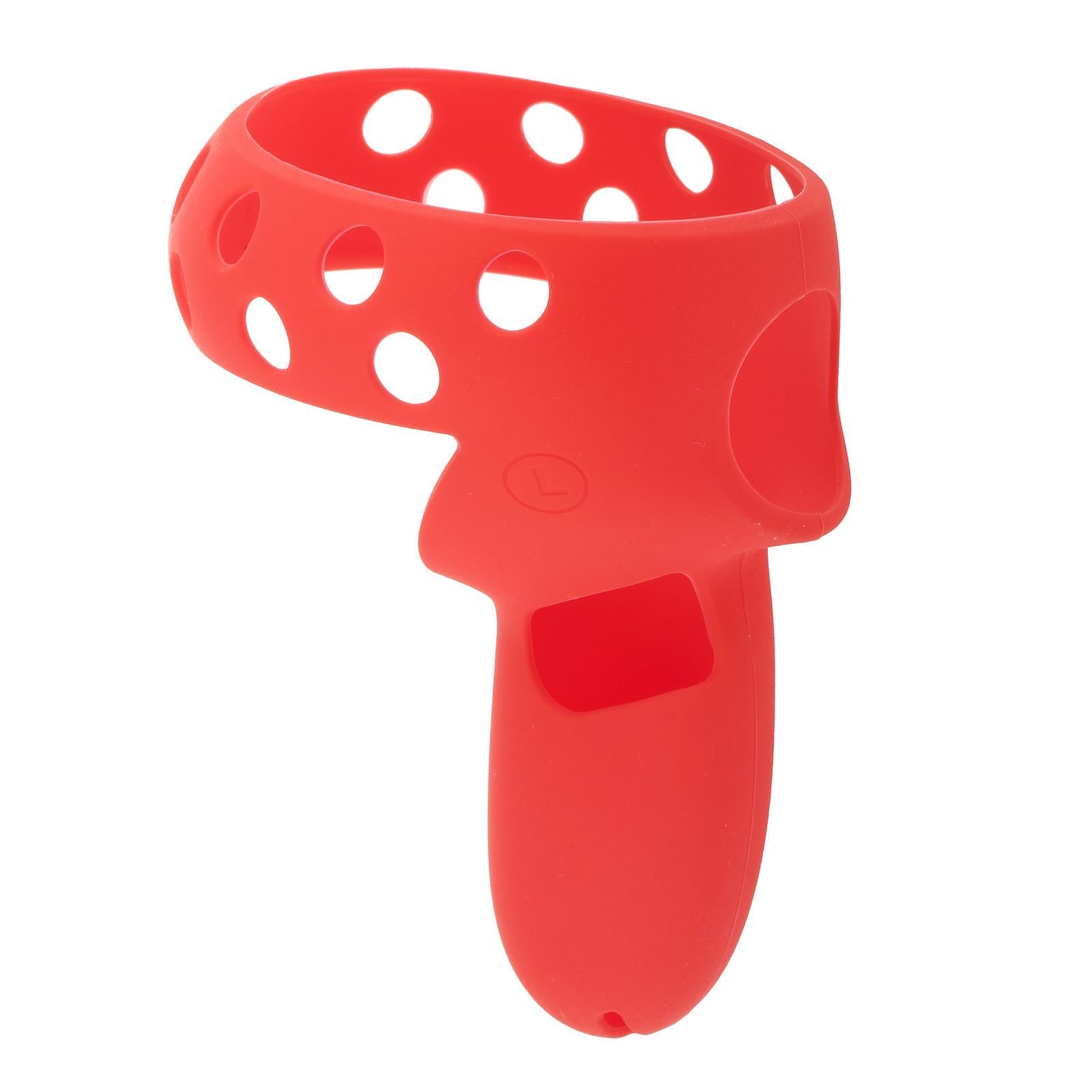 Silicone Sleeve Skin Covers Protector for Oculus Quest2 Controller VR Red