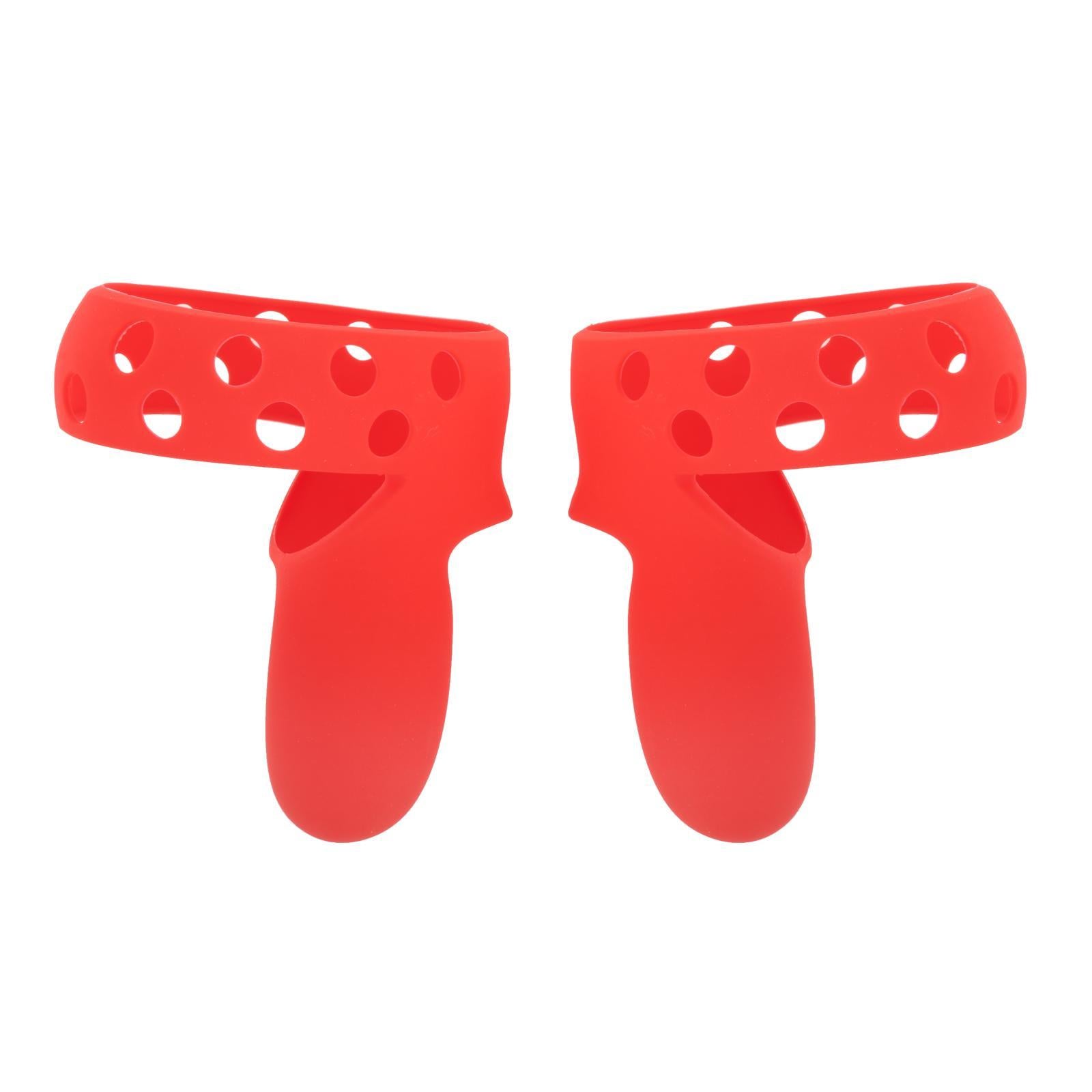 Silicone Sleeve Skin Covers Protector for Oculus Quest2 Controller VR Red