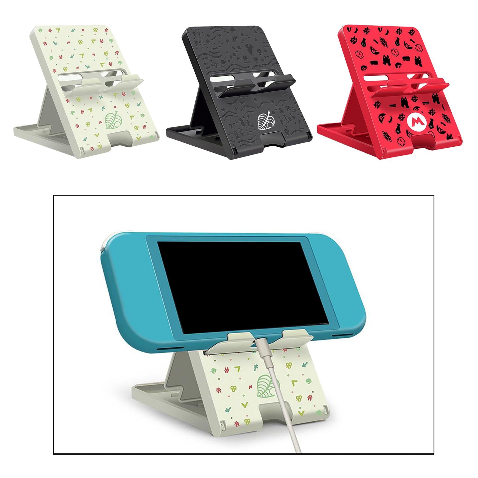 Stand Tablet Bracket Phone Holder Fits for Nintendo Switch All Tablets White