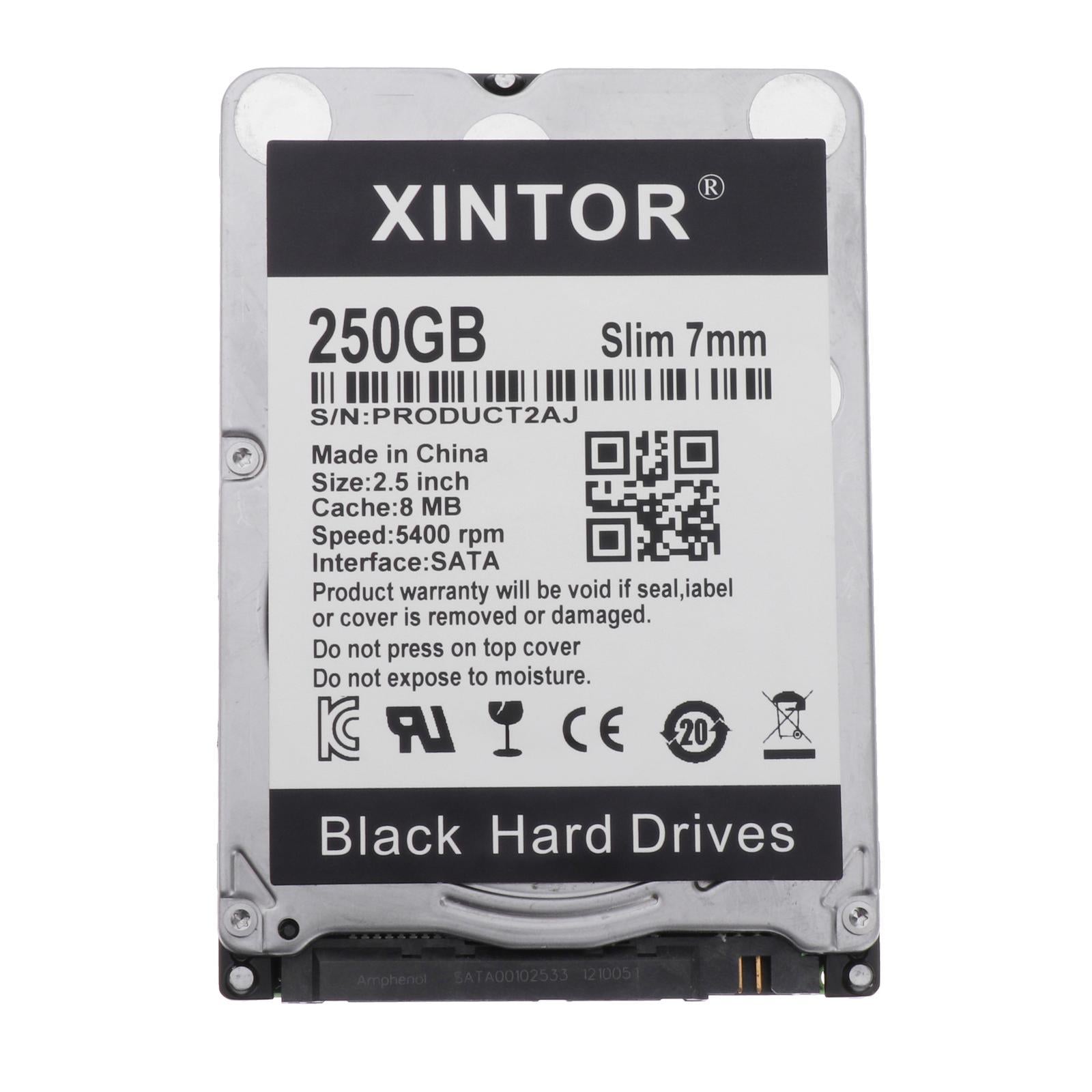 Slim Alloy 2.5in Internal HDD 160GB/250GB/320GB/500BG & SATA Interface 250GB