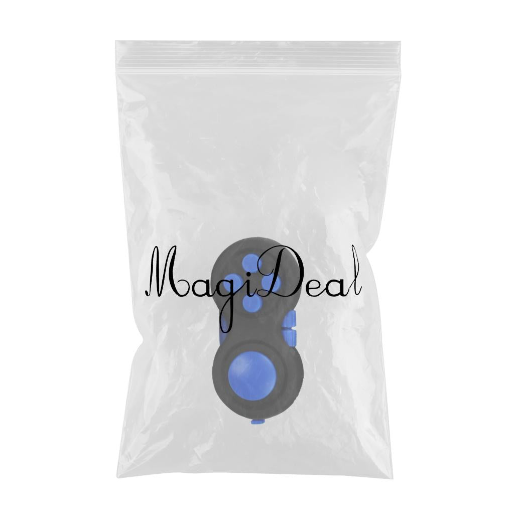 Fidget Pad Anxiety Stress Relief Hand Toy All in one Blue