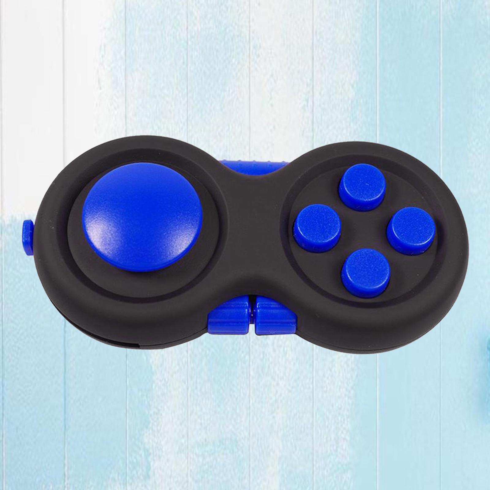 Fidget Pad Anxiety Stress Relief Hand Toy All in one Blue
