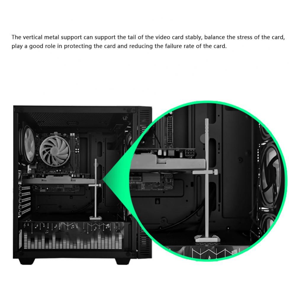 Graphics Card GPU Brace Support for PC Gaming Video Cards Holder silver