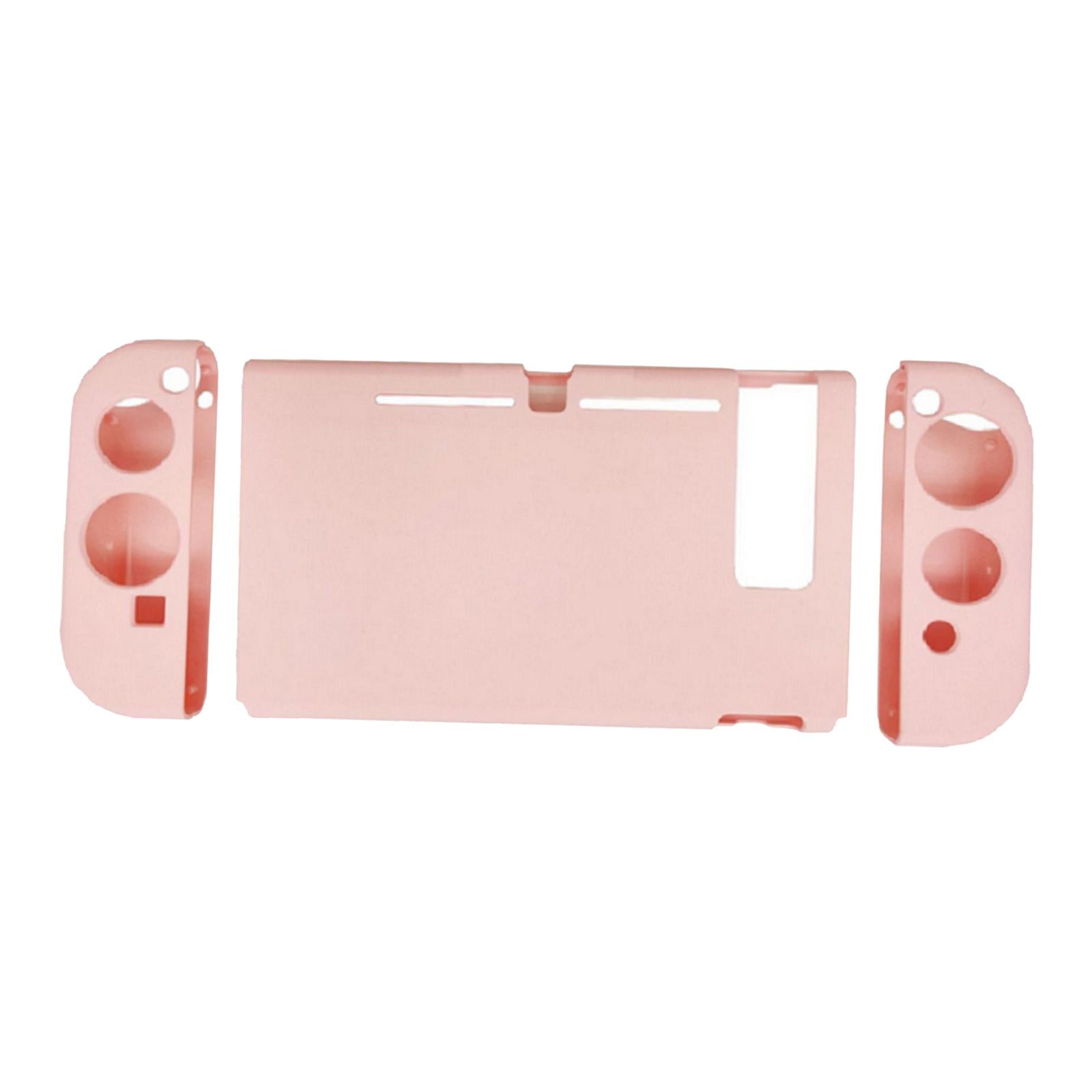 Soft Silicone Hard Colorful Protective Case Cover Shell for Nintendo Switch Cherry blossom pink