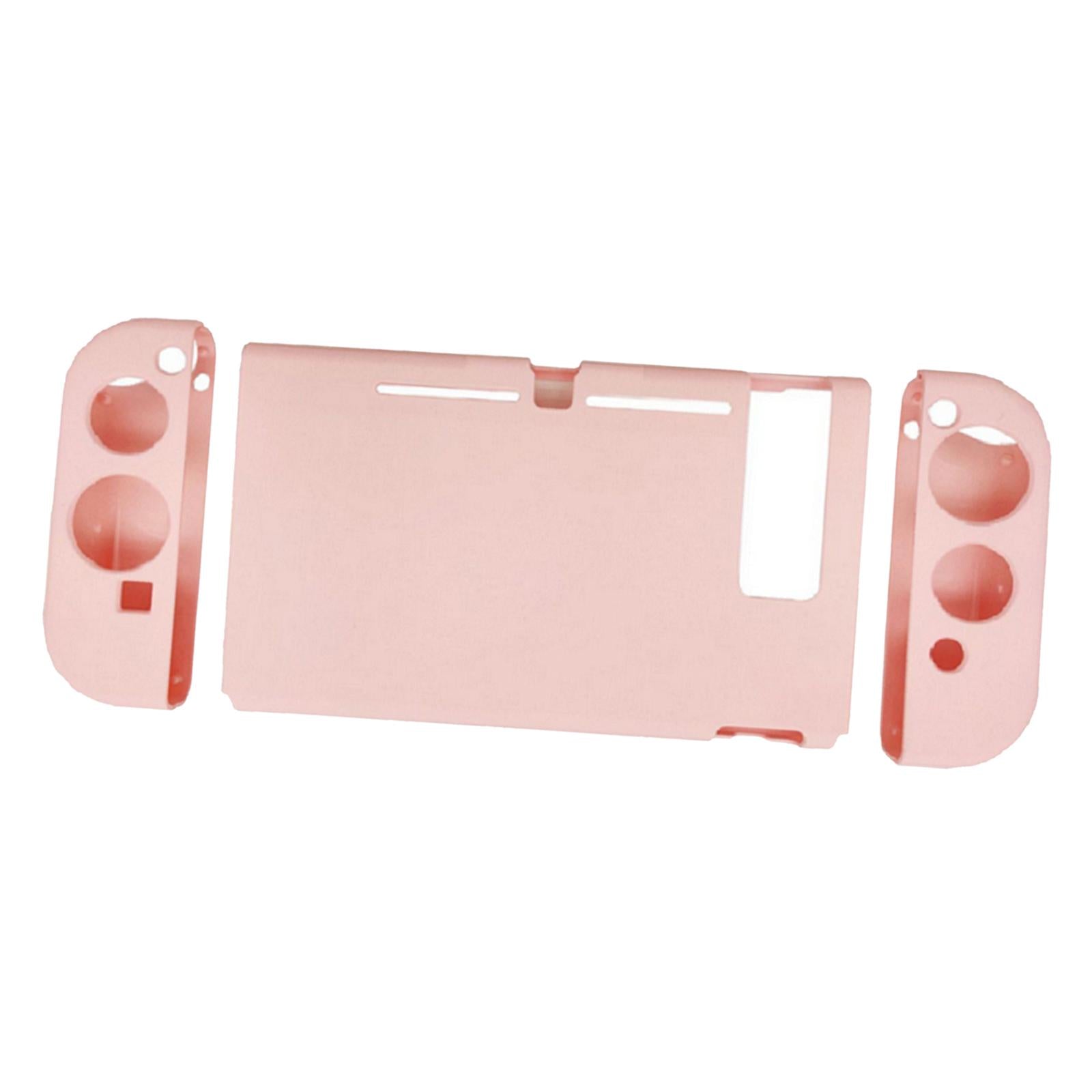 Soft Silicone Hard Colorful Protective Case Cover Shell for Nintendo Switch Cherry blossom pink