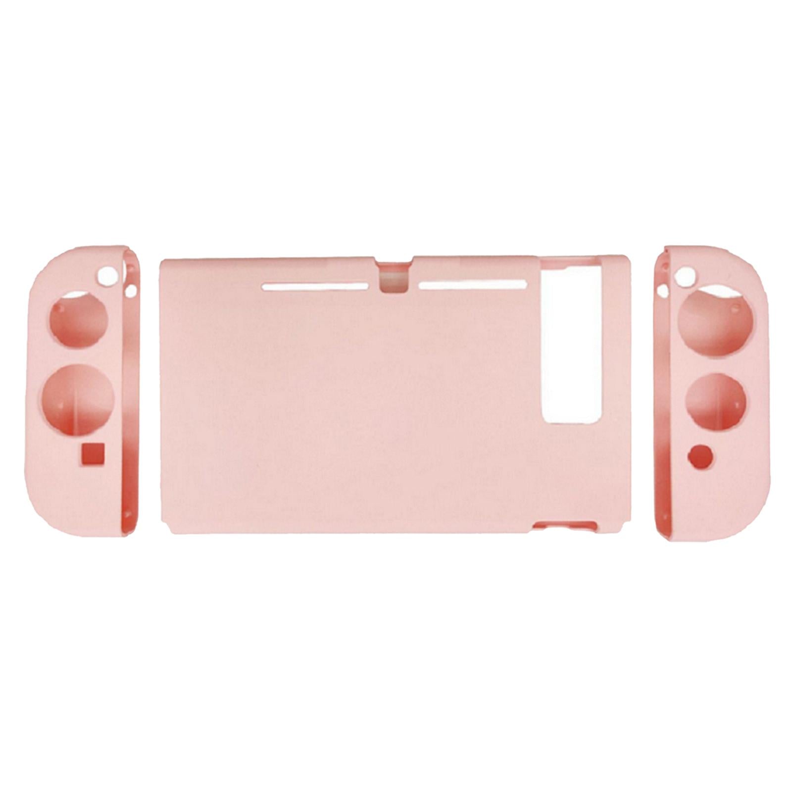Soft Silicone Hard Colorful Protective Case Cover Shell for Nintendo Switch Cherry blossom pink