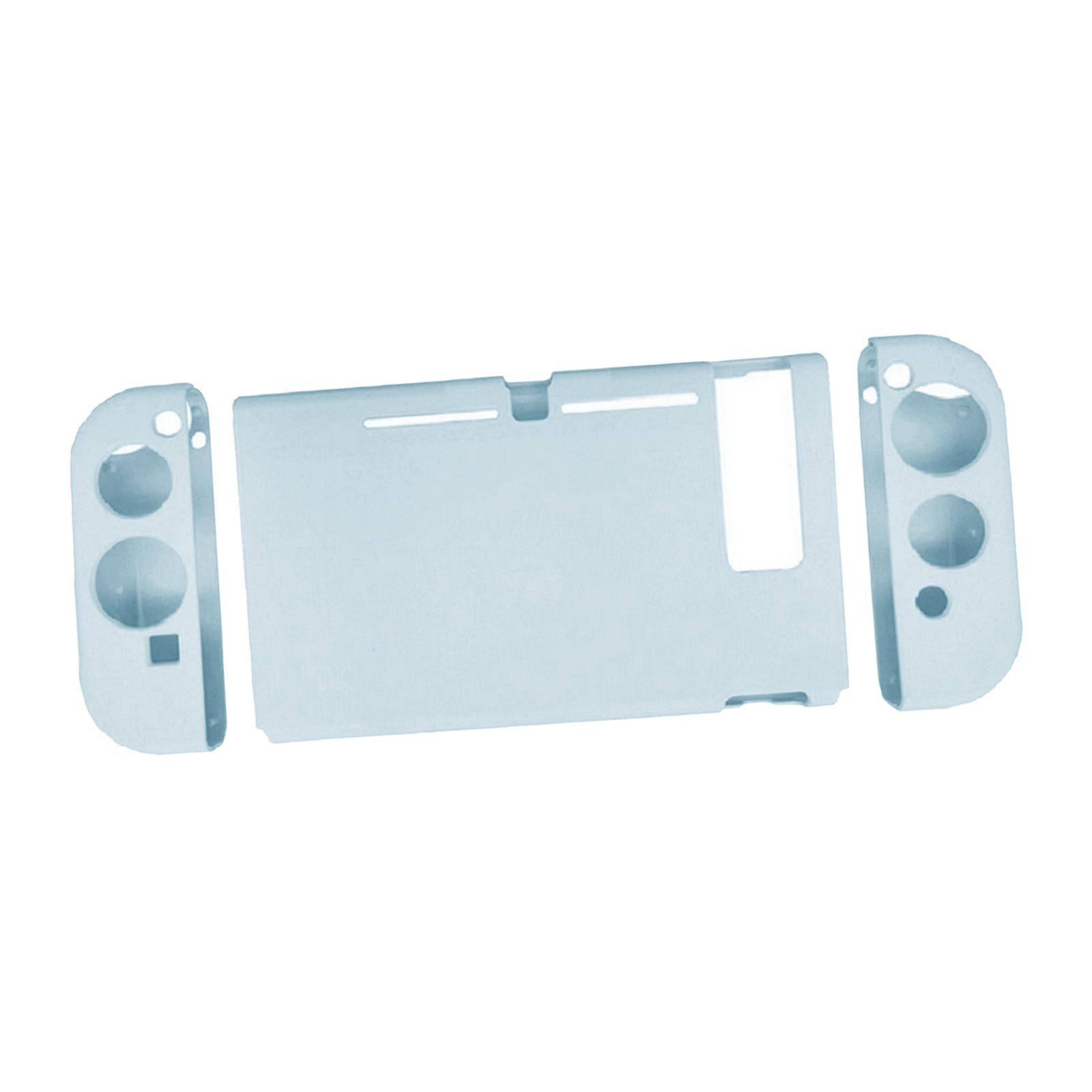 Soft Silicone Hard Colorful Protective Case Cover Shell for Nintendo Switch wind letter blue