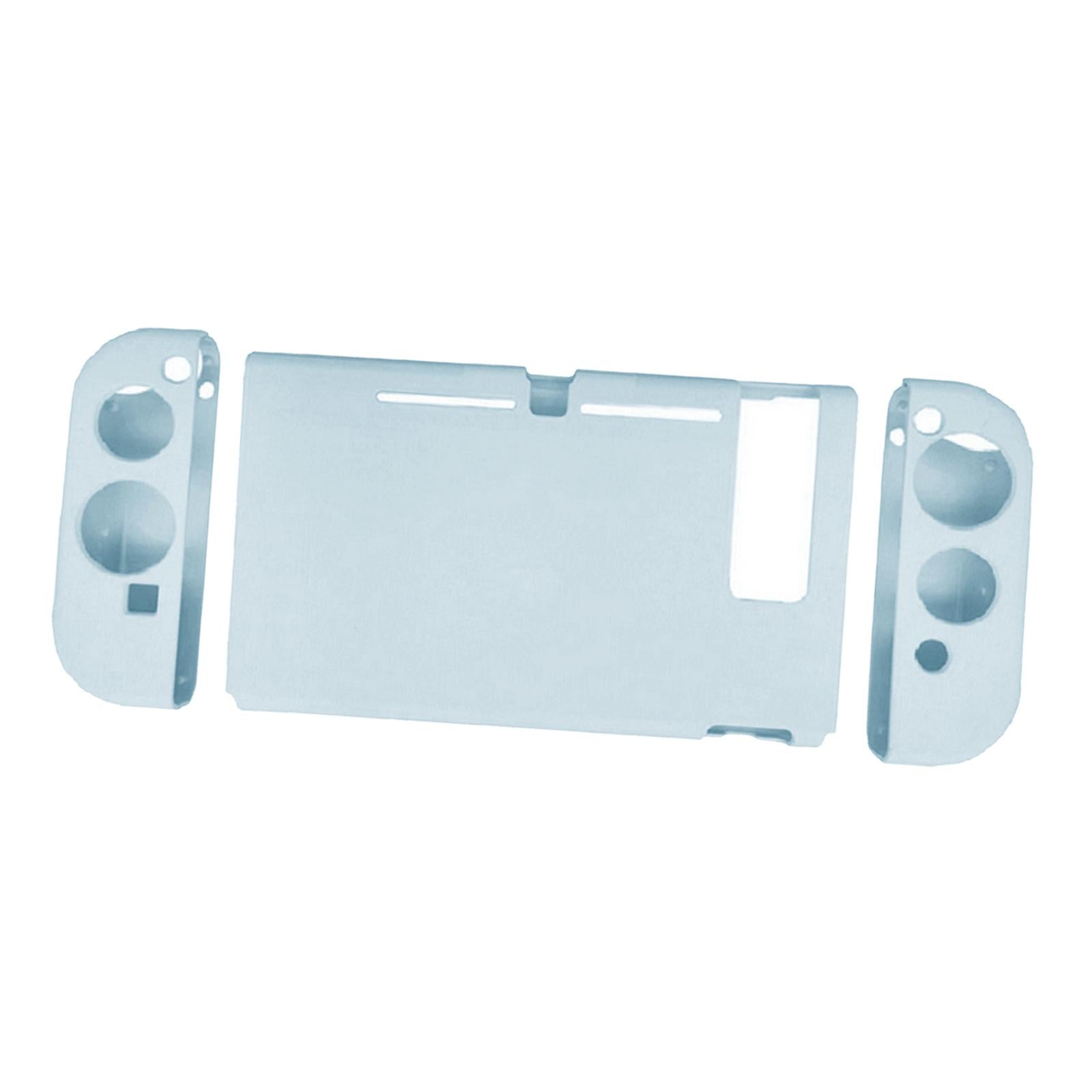 Soft Silicone Hard Colorful Protective Case Cover Shell for Nintendo Switch wind letter blue