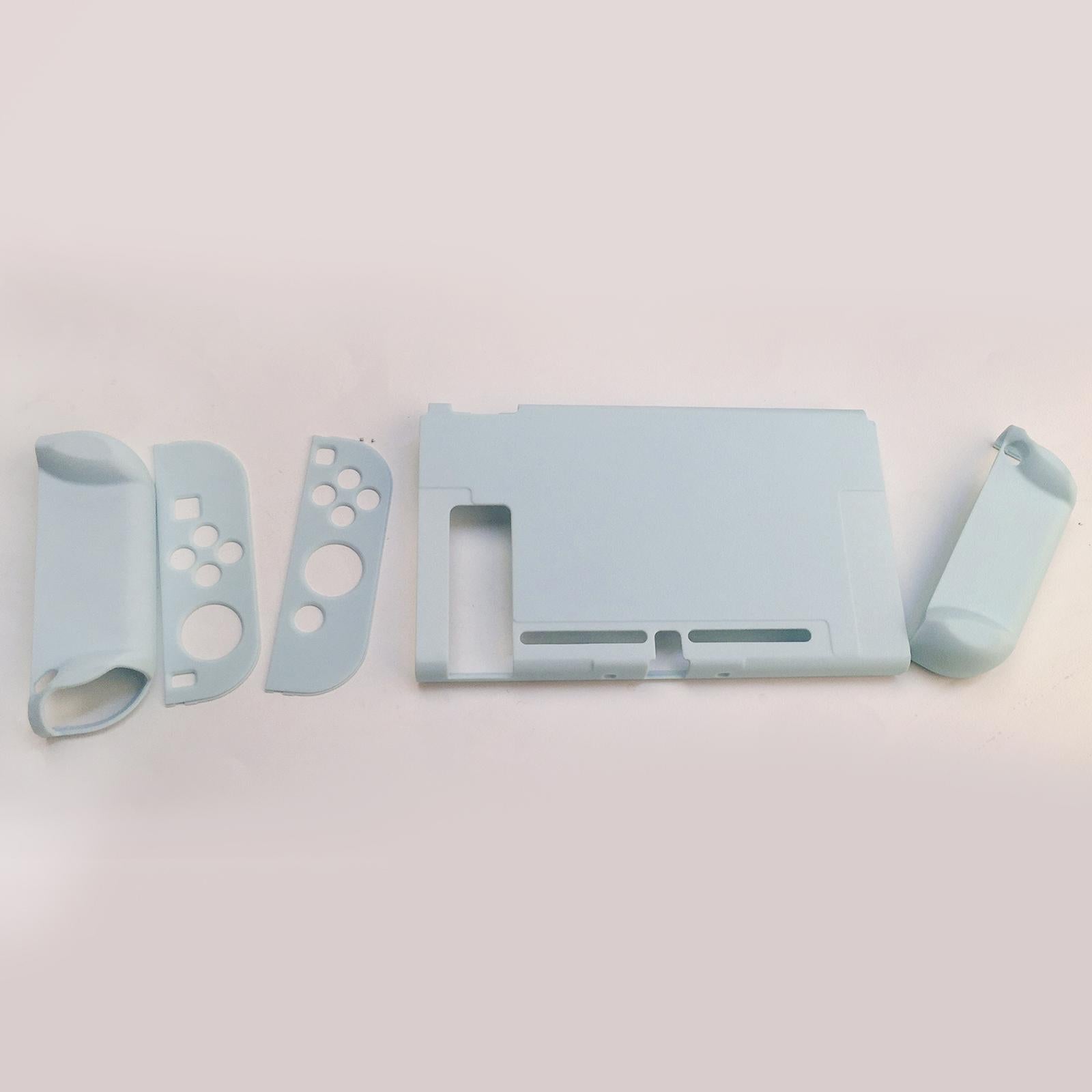 Soft Silicone Hard Colorful Protective Case Cover Shell for Nintendo Switch wind letter blue