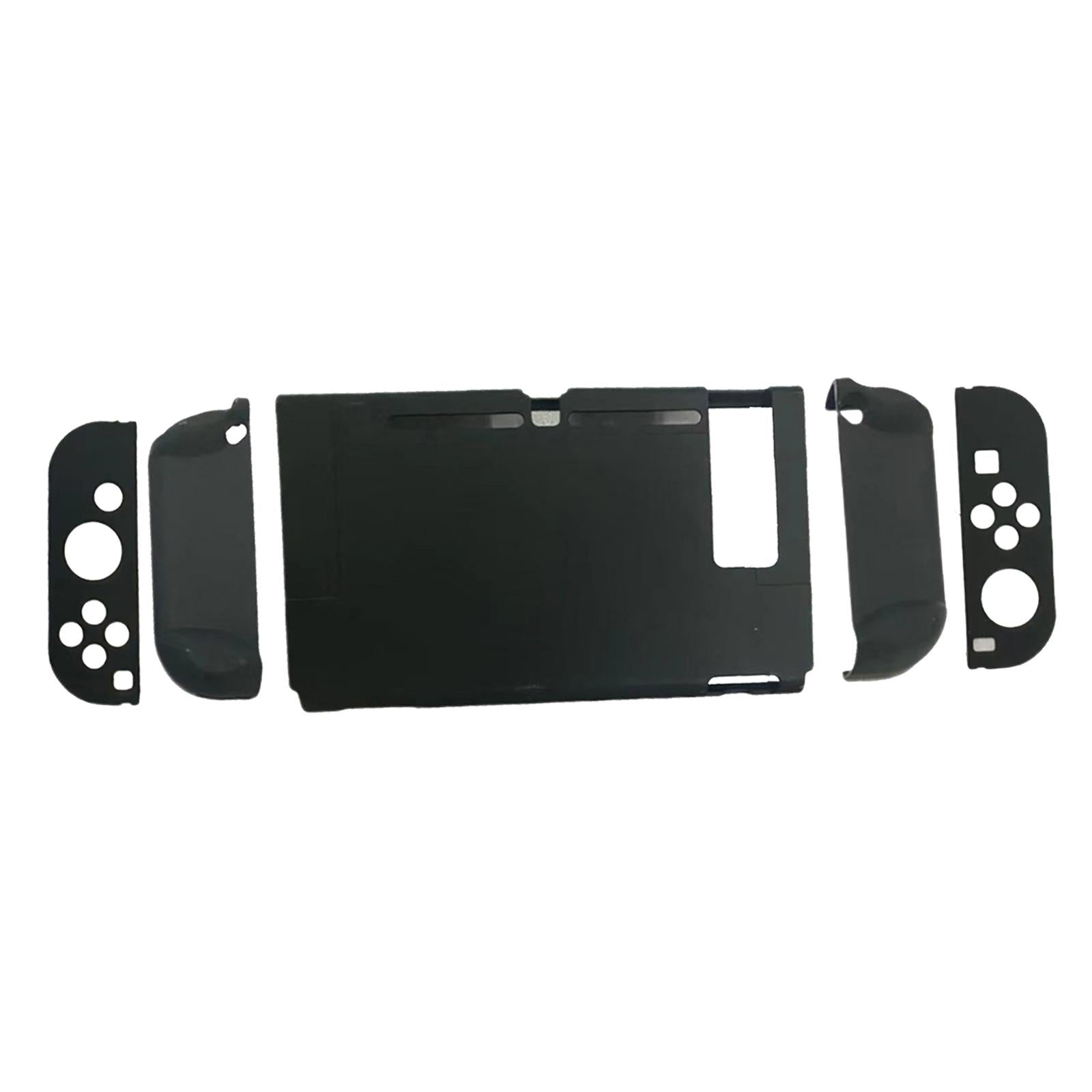 Soft Silicone Hard Colorful Protective Case Cover Shell for Nintendo Switch black