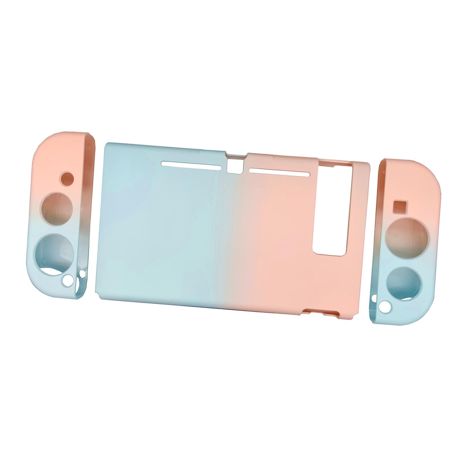 Soft Silicone Hard Colorful Protective Case Cover Shell for Nintendo Switch blue pink gradient