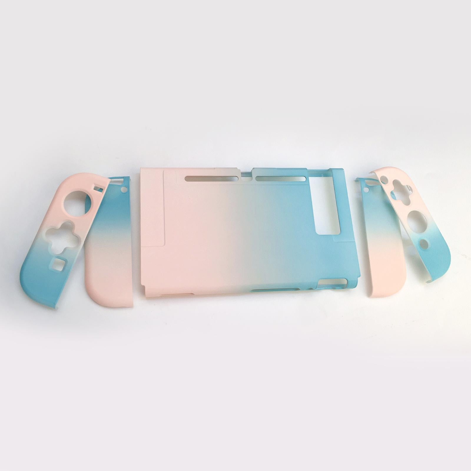 Soft Silicone Hard Colorful Protective Case Cover Shell for Nintendo Switch blue pink gradient