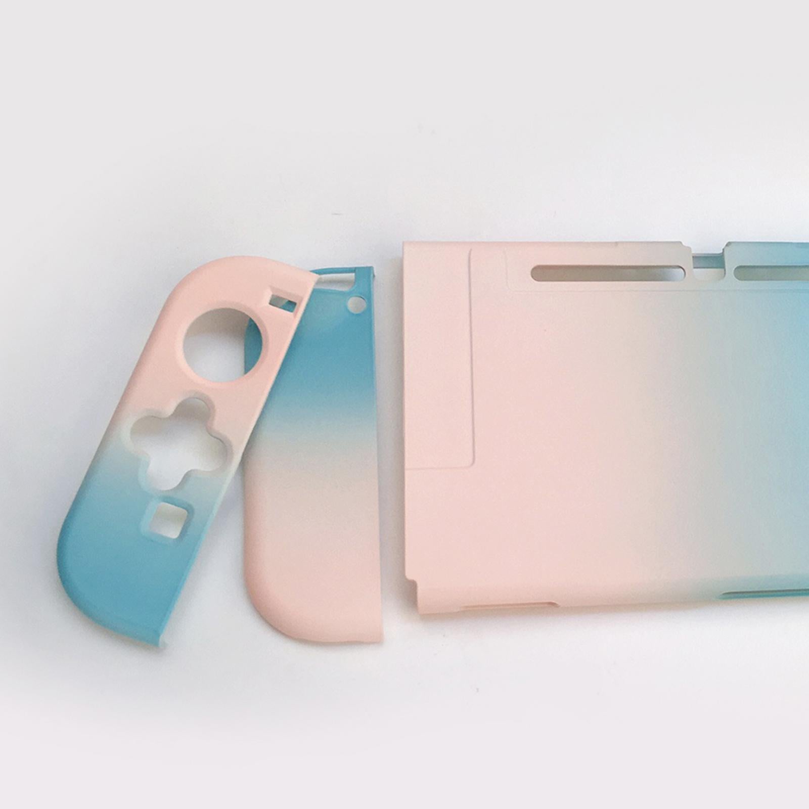 Soft Silicone Hard Colorful Protective Case Cover Shell for Nintendo Switch blue pink gradient