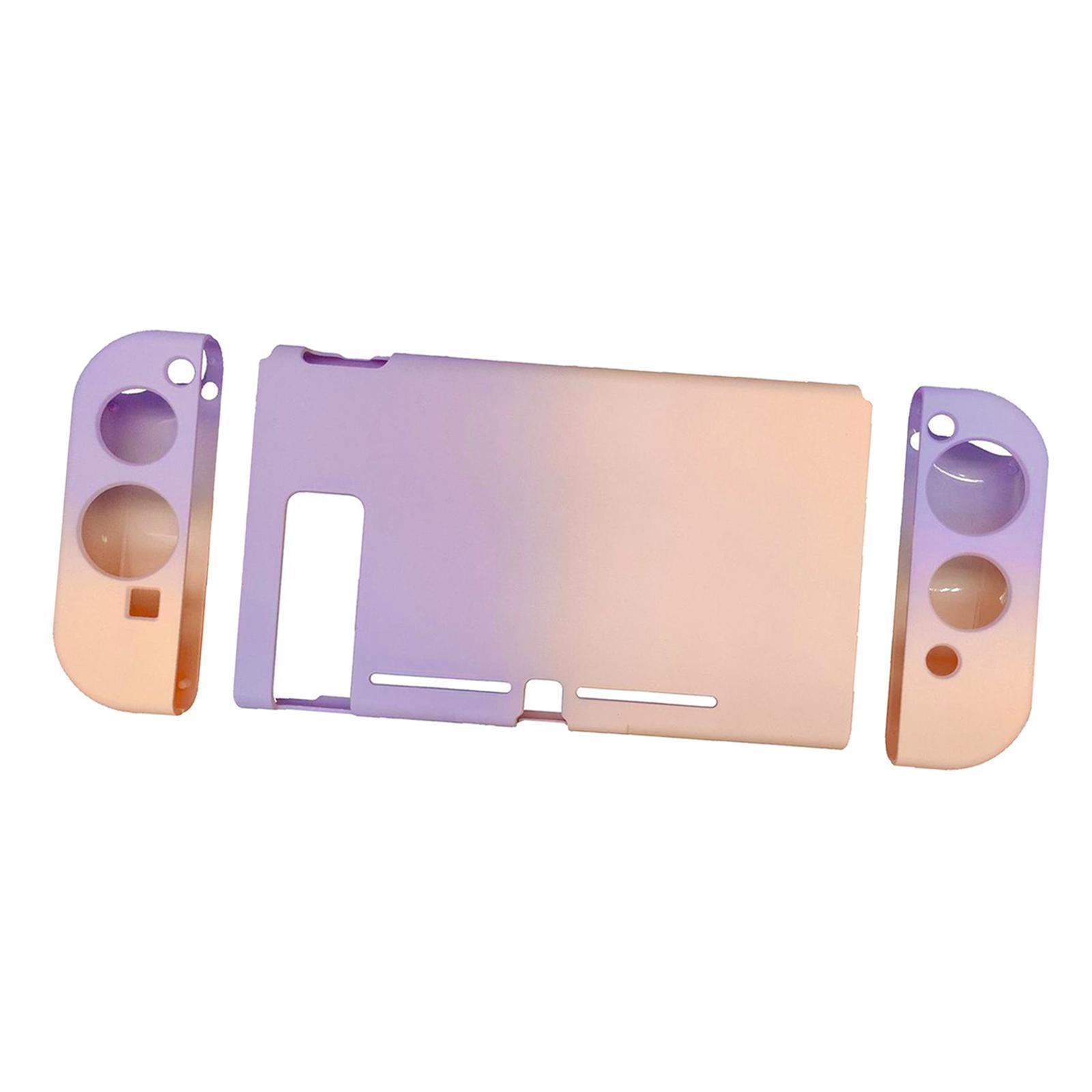 Soft Silicone Hard Colorful Protective Case Cover Shell for Nintendo Switch purple pink gradient